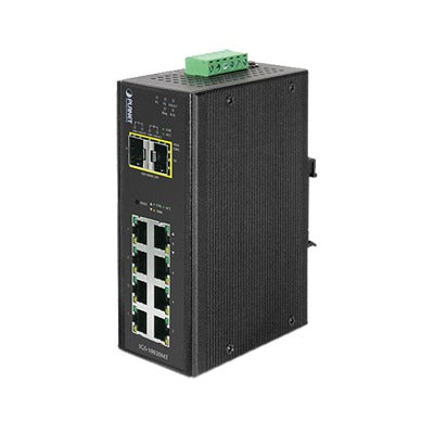 Switch Industrial Administrable Capa 2, 8 Puertos 10/100/1000T, 2 Puertos Sfp 1G / 2.5 G Base X