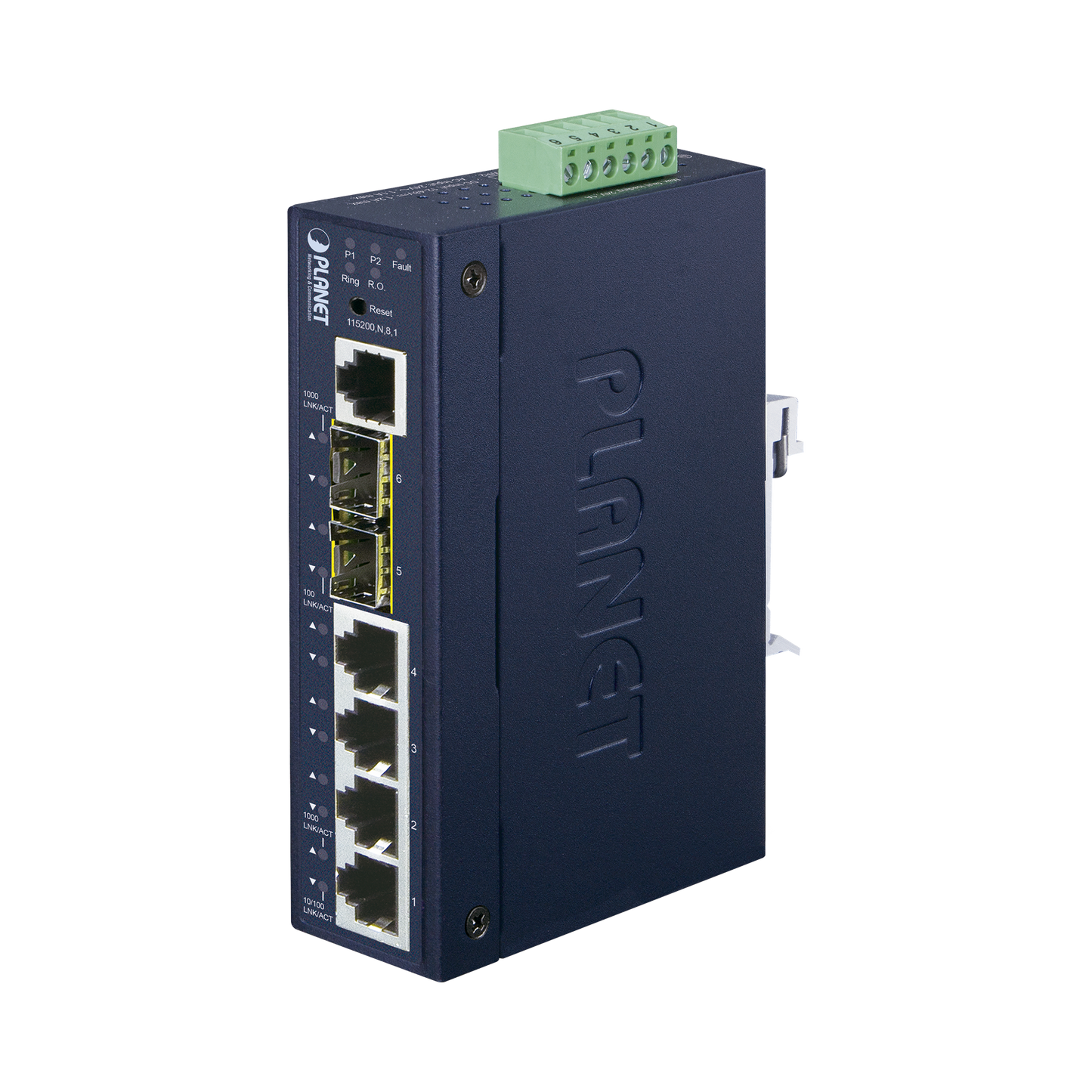 Switch Industrial Administrable Capa 2 Con 4 Puertos 10/100/1000T Y 2 Puertos Sfp 100/1000X