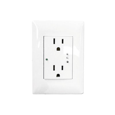 Contacto Inteligente De Pared Doble 120/220V, 15A, Con Supresor De Picos Tipo A.