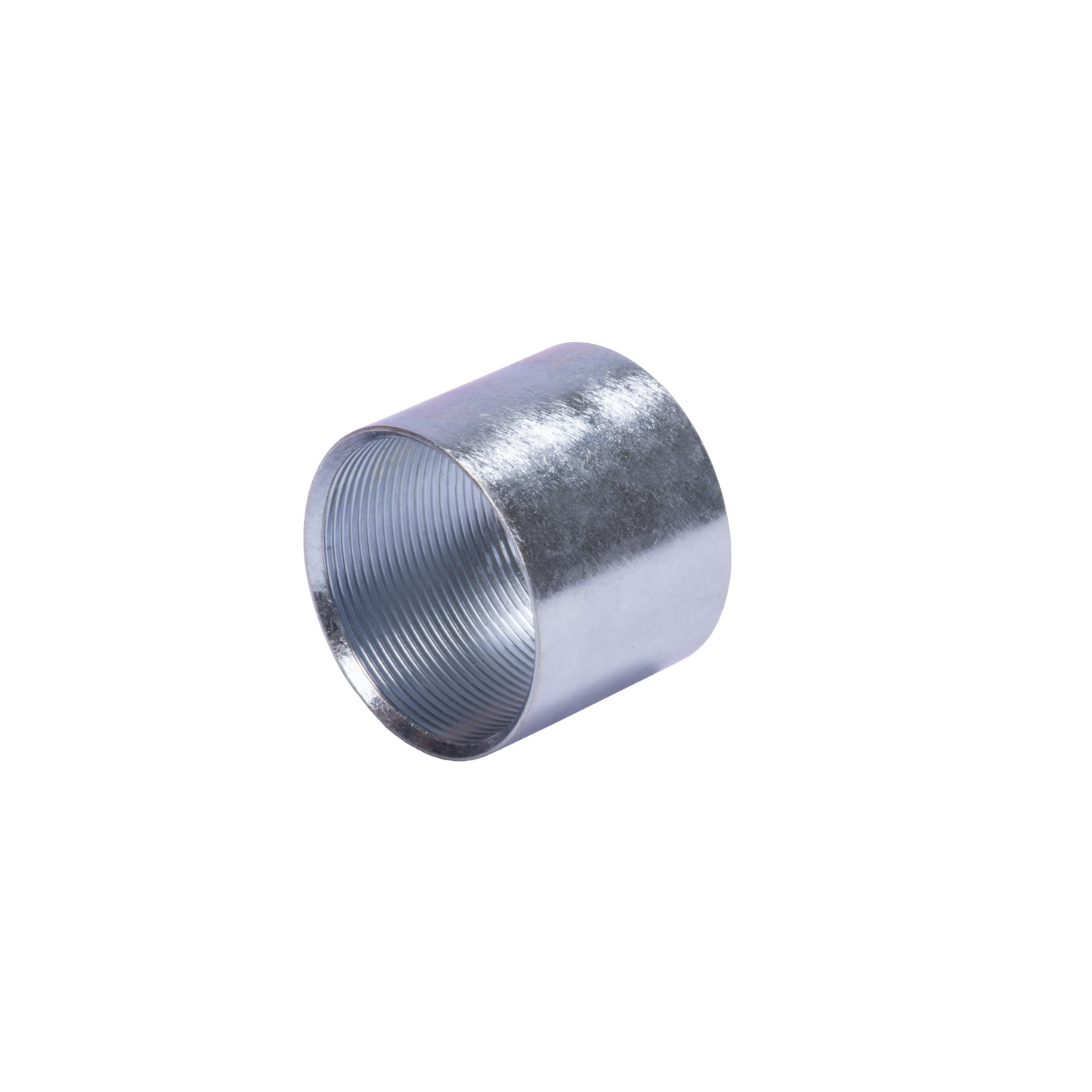 Cople 1 1/4" (32Mm) Pared Gruesa Con Rosca Galvanizado Etiqueta Amarilla