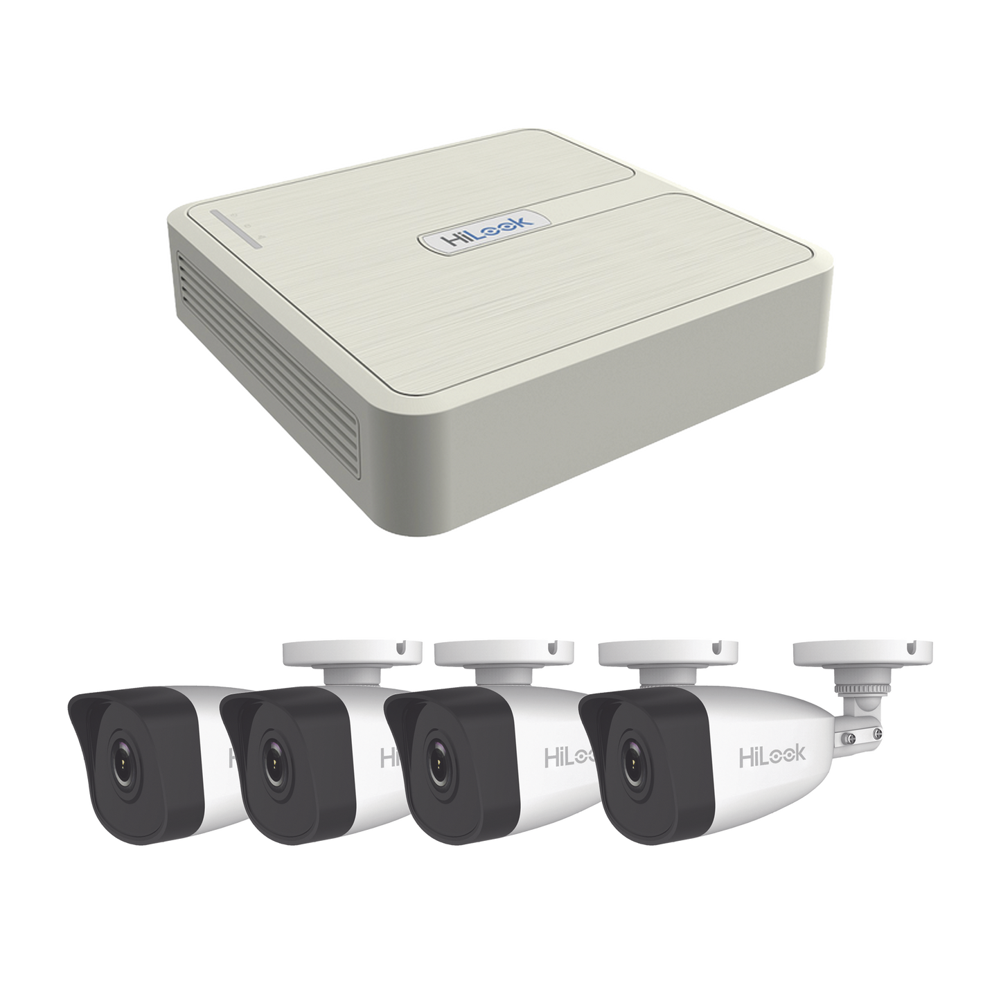 Kit Ip 4 Megapixel / Nvr De 4 Canales / 4 Cámaras Ip Bala