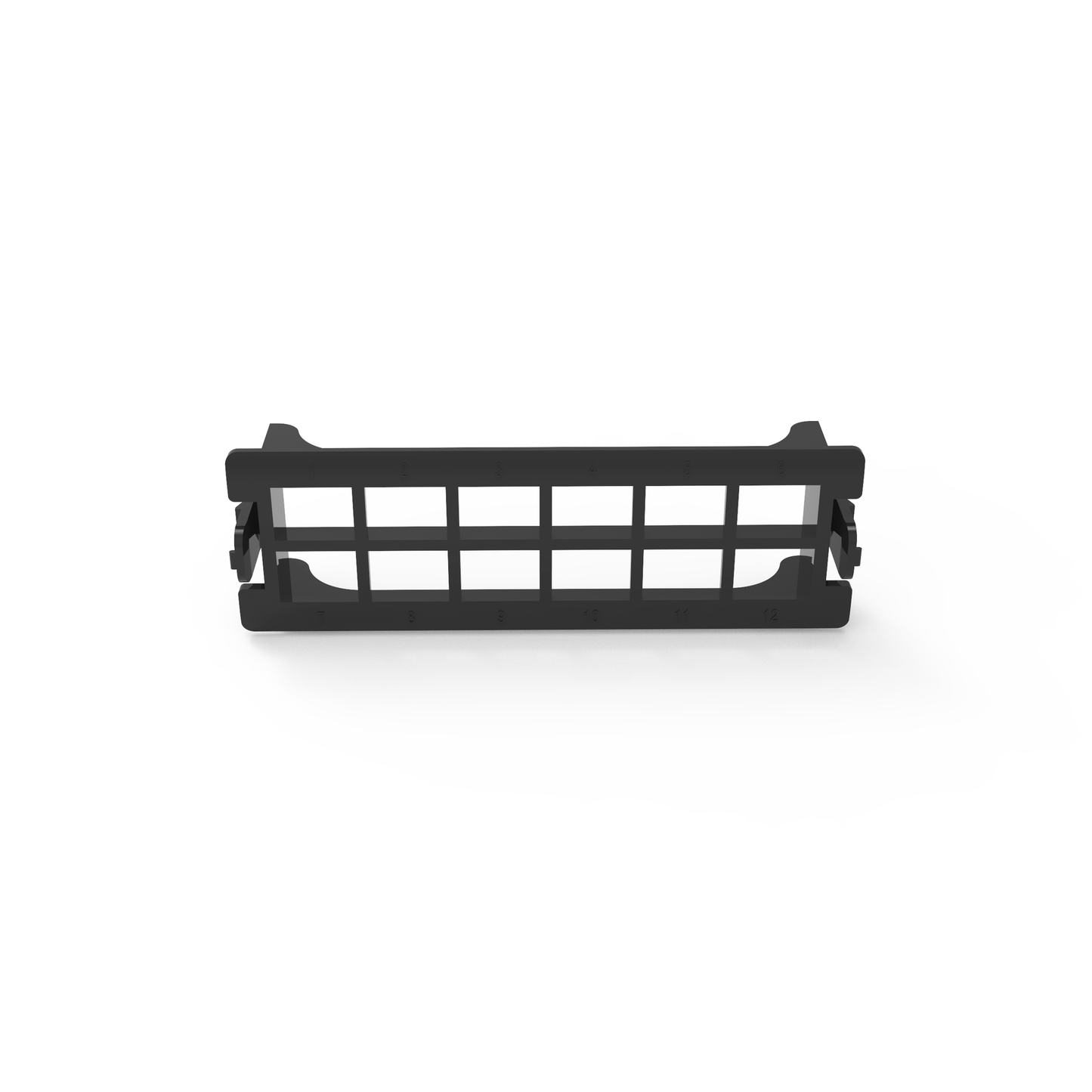 Placa Acopladora Vacía Para Distribuidor De Fibra Óptica Lp-Odf-8024, Acepta 12 Acopladores Sc Simplex O 12 Acopladores Lc Duplex, Color Negro