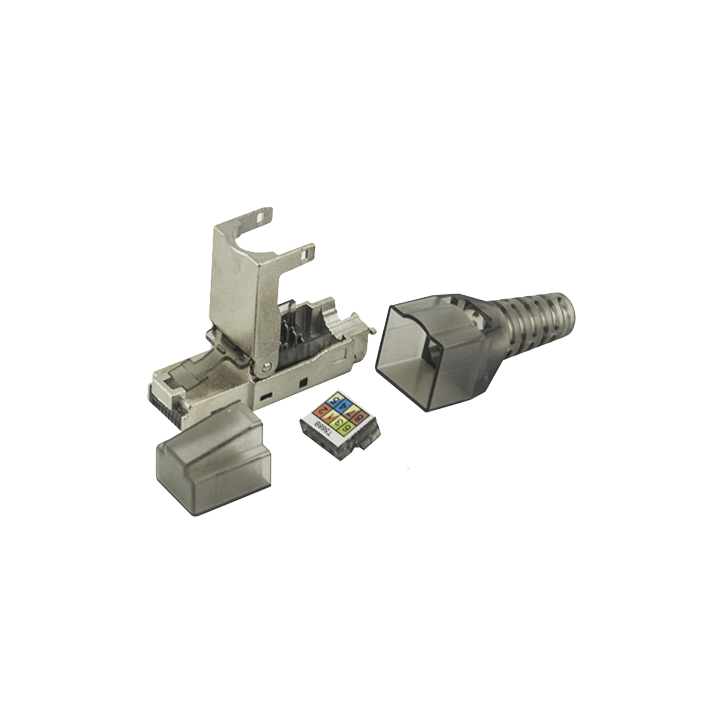 Plug Modular Rj45 Blindado Categoría 6A -Sin Herramienta, Para Terminación En Campo