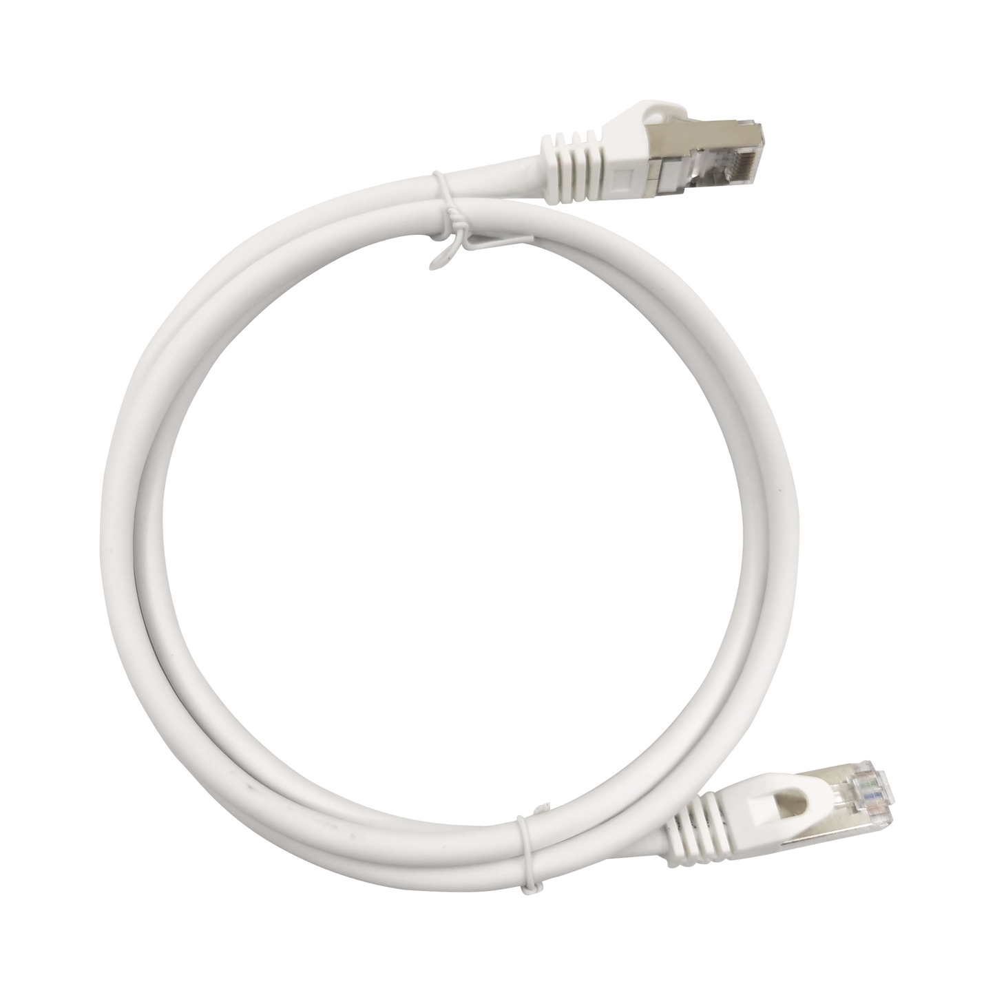 Patch Cord Cat6A 10G Blindado 2M ( 6.25 Ft ) Blanco