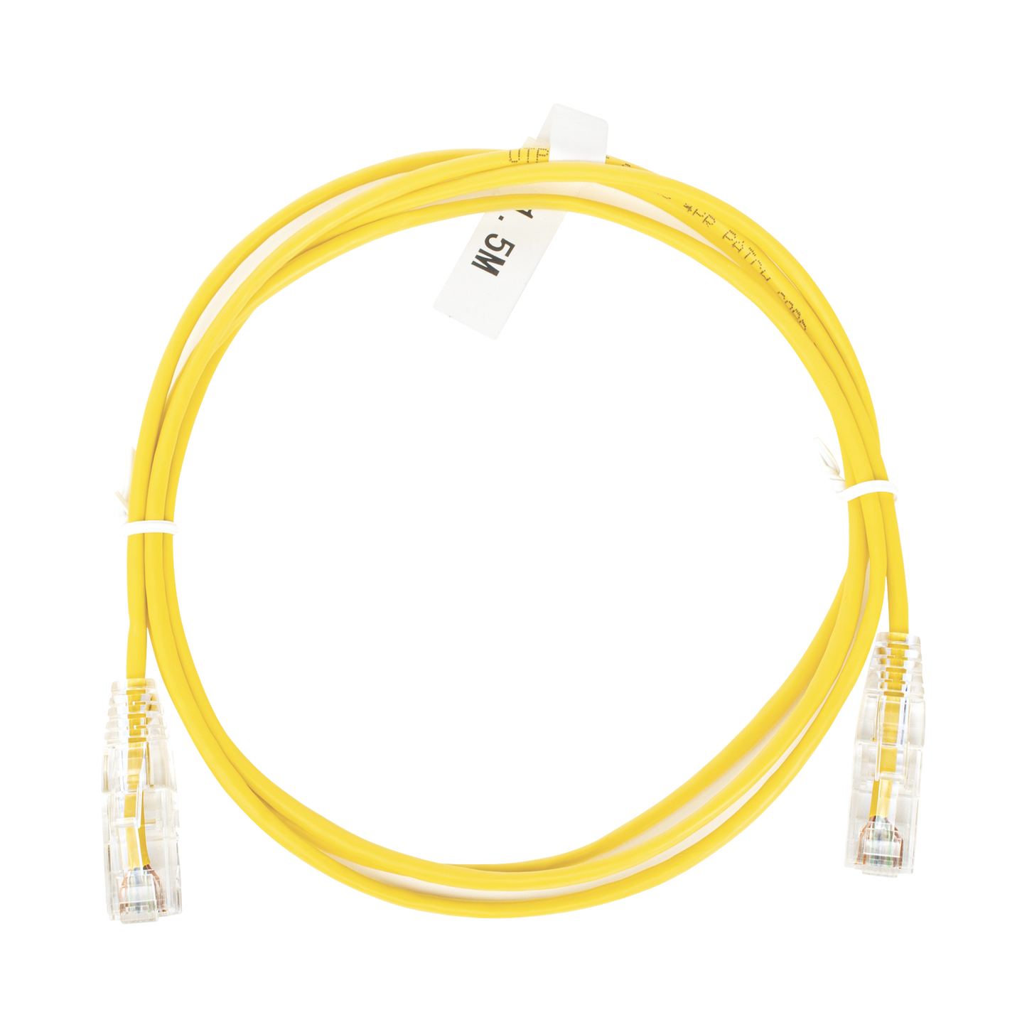 Cable De Parcheo Slim Utp Cat6 - 1.5 M Amarillo Diámetro Reducido (28 Awg)