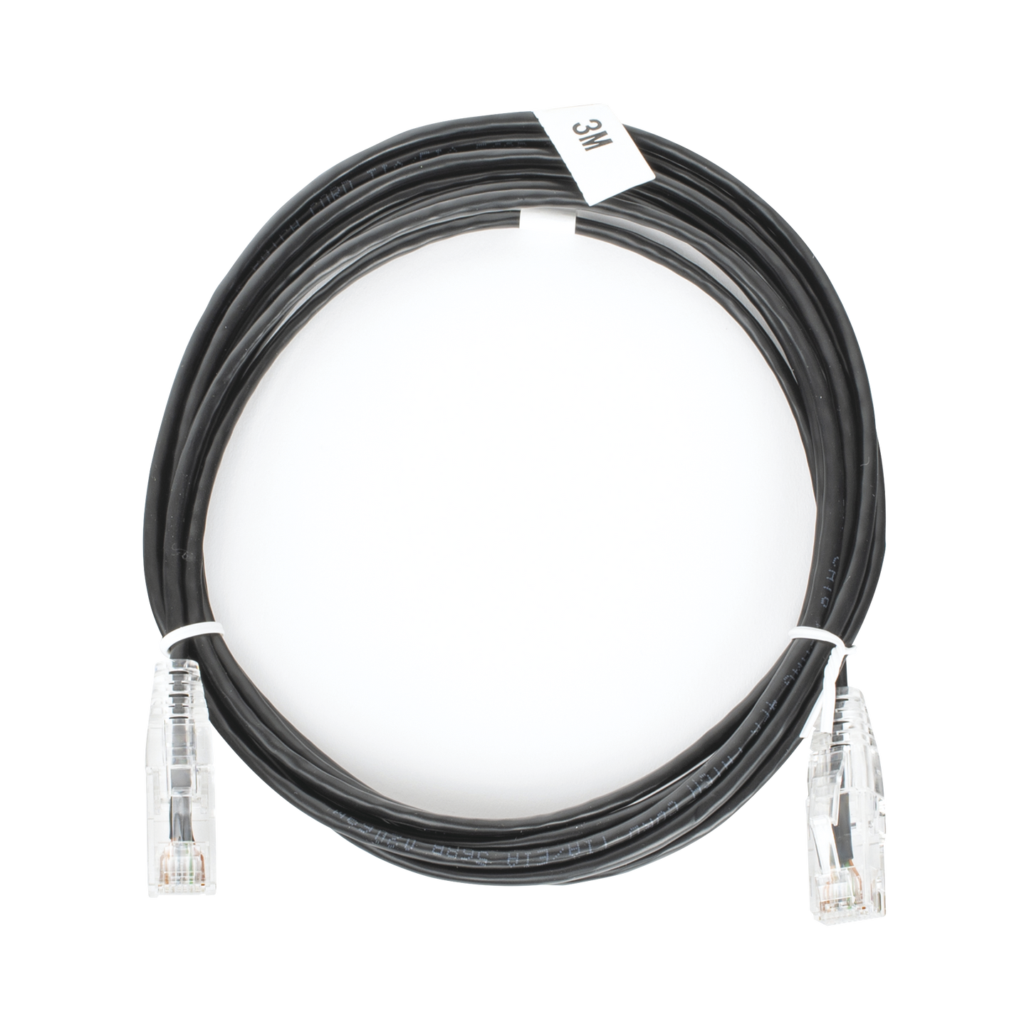 Cable De Parcheo Slim Utp Cat6 - 3 M Negro Diámetro Reducido (28 Awg)