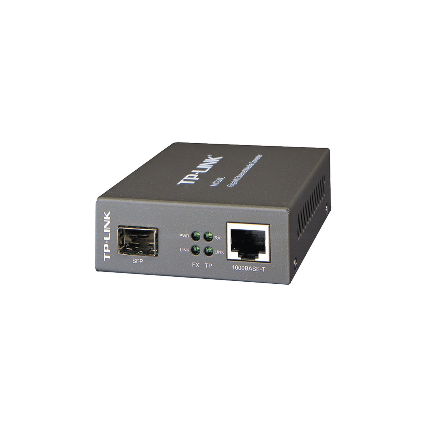 Convertidor Multimedia Sfp Gigabit, 1 Puerto Rj45 1000 Mbps, 1 Puerto Sfp, En Fibra Multimodo O Fibra Monomodo