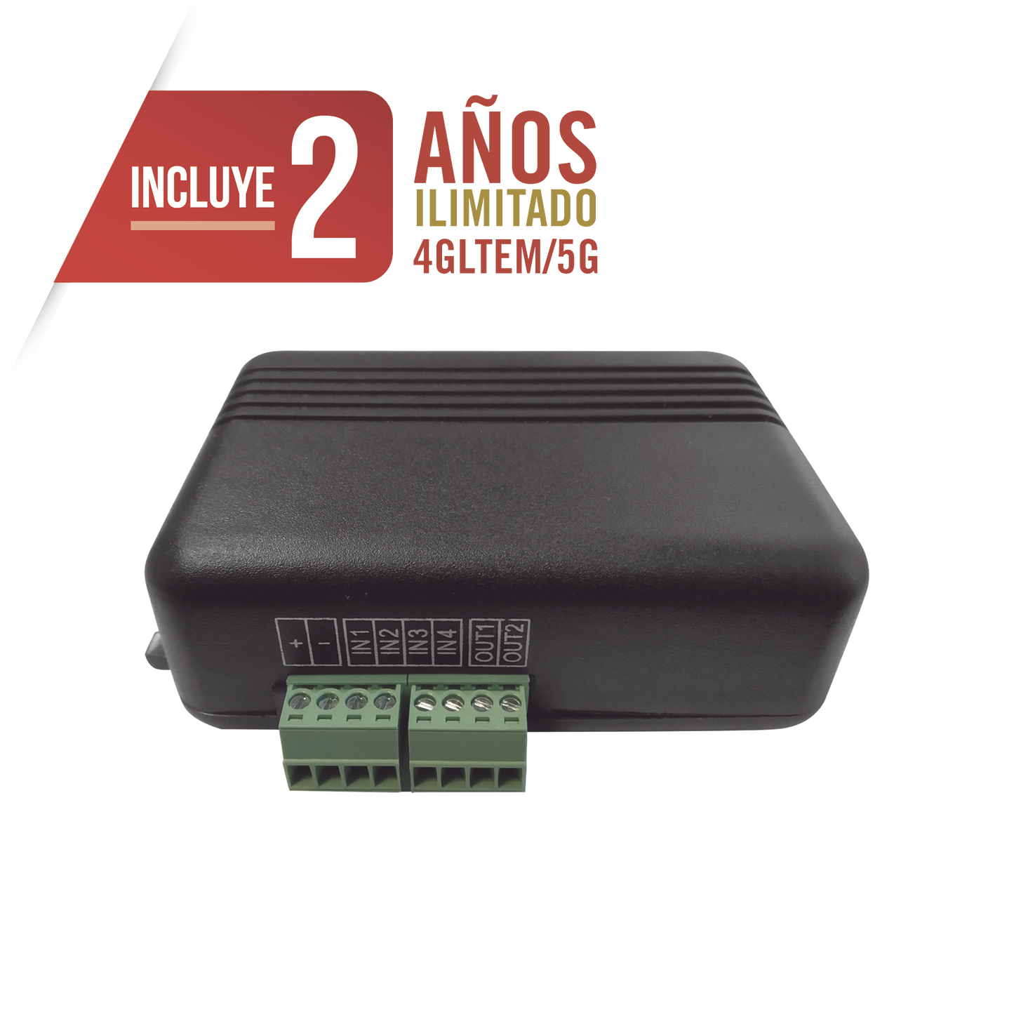 Controlador 4Gltem / 4 Entradas Y 2 Salidas / 2 Años Ilimitados Incluidos / Activacion Remota /Notificacion Push E Email / App Sin Costo / Soporte Para Reporte A Central De Alarma