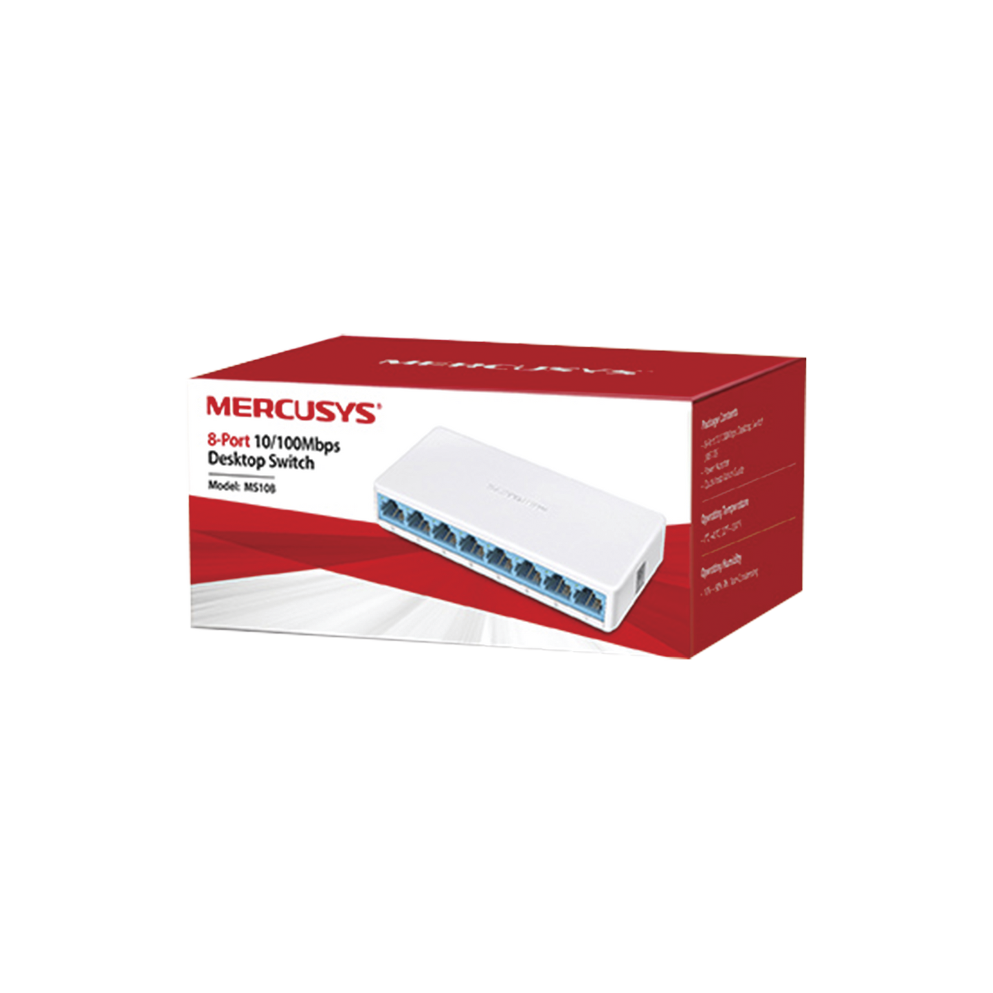 Switch No Administrable Para Escritorio 8 Puertos 10/100 Mbps