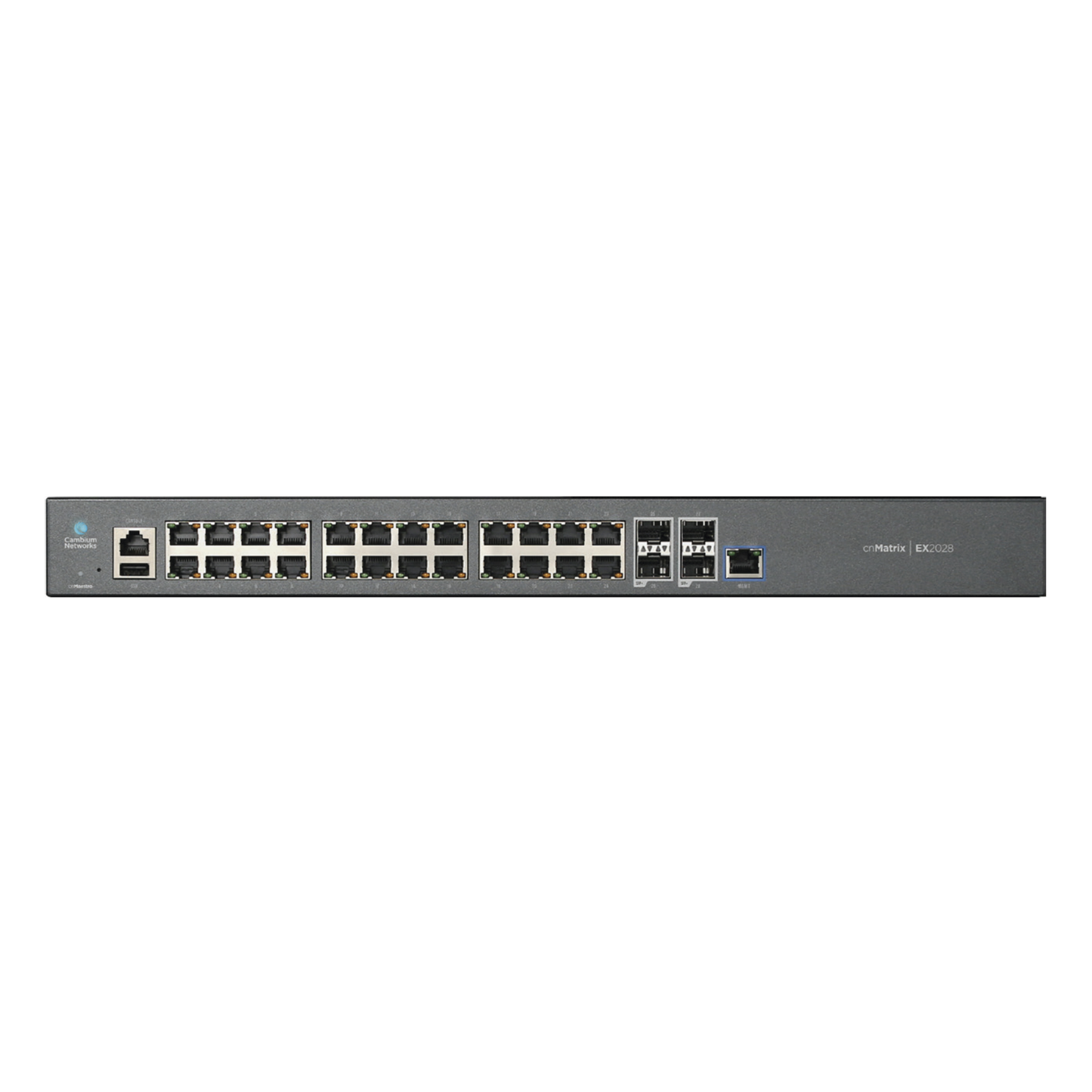 Switch Cnmatrix Ex2028 Capa 3 De 28 Puertos (24 Ethernet Gigabit, 4 Sfp+) Administración Desde La Nube (Mx-Ex2028Xxa-U)