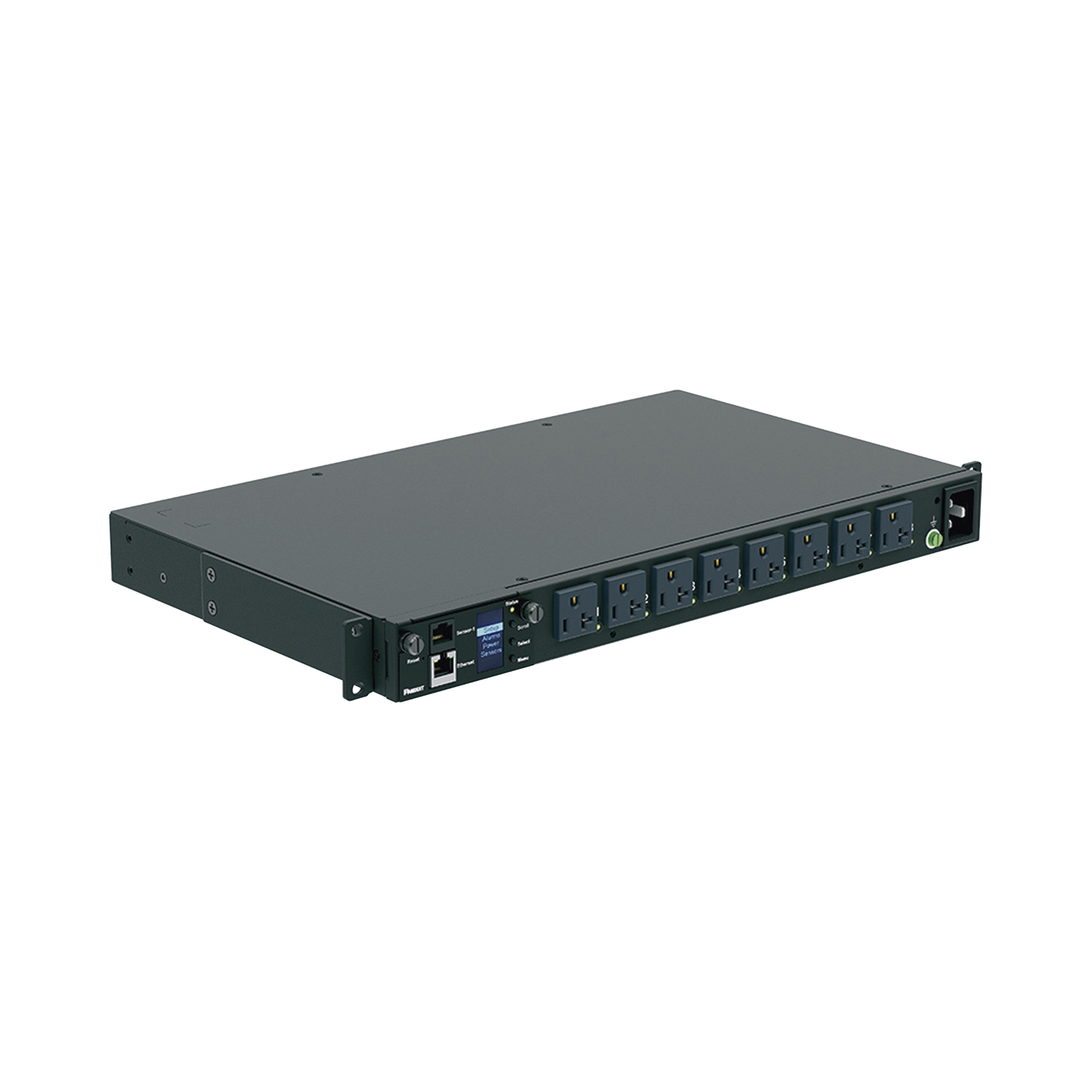 Pdu Switchable Y Monitoreable Por Toma (Ms) Para Distribución De Energía, Enchufe De Entrada Nema 5-15P, Con 8 Salidas 5-20R, Horizontal 19In, 120 Vca, 15 Amp, 1Ur