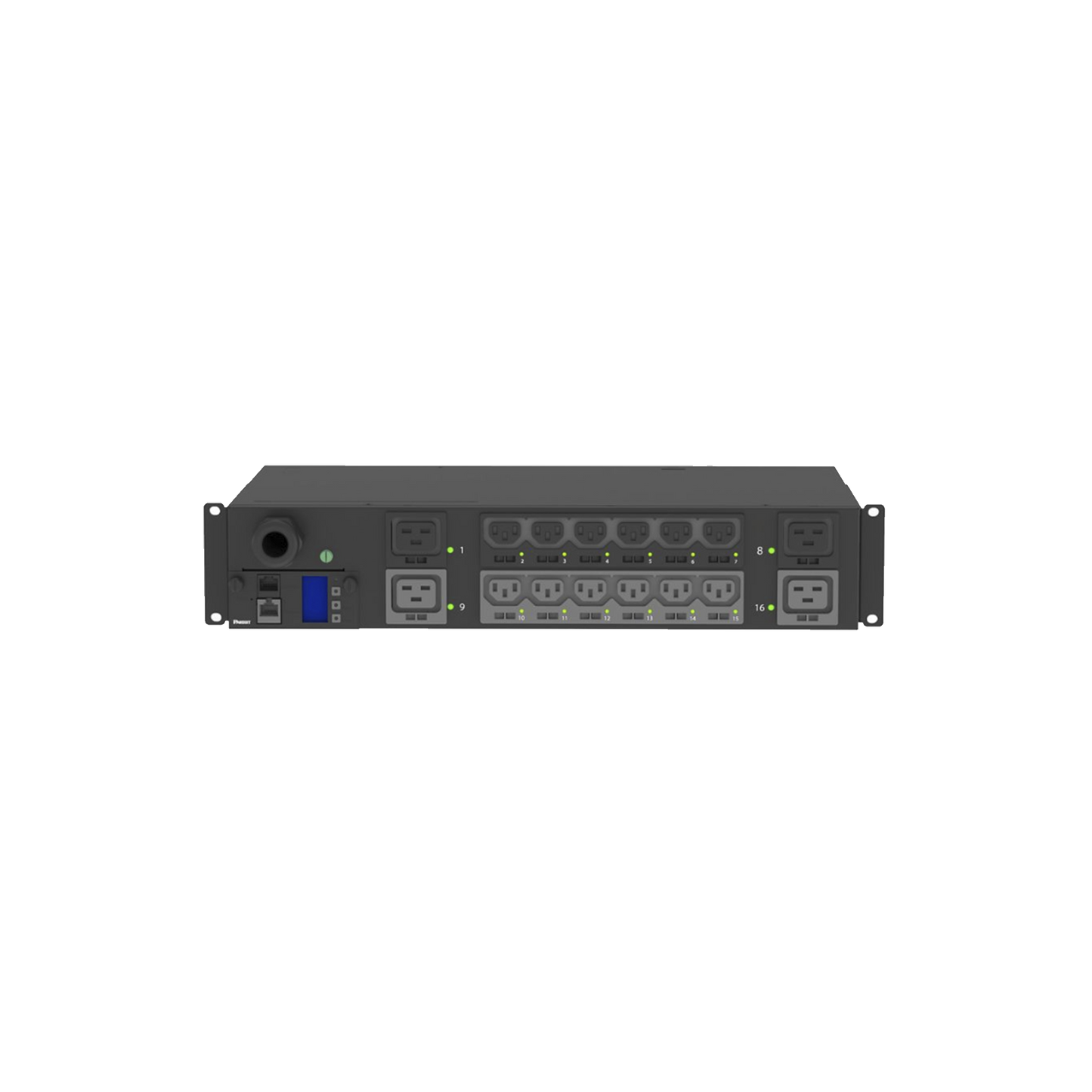 Pdu Switchable Y Monitoreable Por Toma (Ms) Para Distribución De Energía, Enchufe De Entrada Nema L6-30P, Con 12 Salidas C13 Y 4 Salidas C19, Horizontal 19In, 208 Vca, 30 Amp, 2Ur