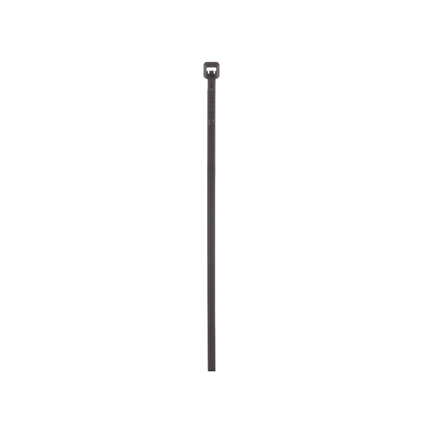 Cincho de Nylon 6.6 de Bloqueo, 203 mm de largo, Color Negro, Exterior Resistente a Rayos UV, Paquete de 100pz