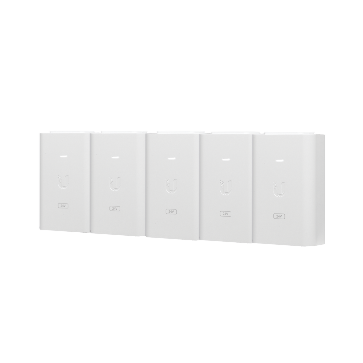 5 Unidades Del Adaptador Poe Ubiquiti De 24 Vdc, 1.0 A Con Puerto Gigabit, Color Blanco