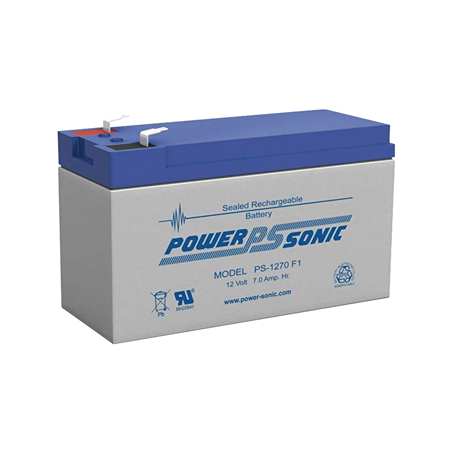 Batería De Respaldo Ul De 12V 7Ah / Ideal Para Sistemas De Detección De Incendio / Control De Acceso / Intrusión / Videovigilancia / Terminales Tipo F1