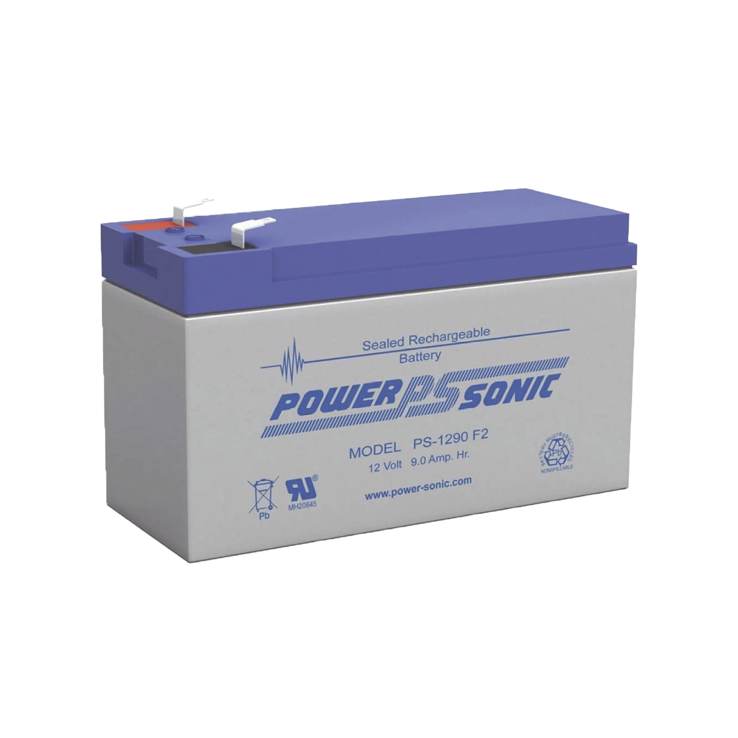 Batería De Respaldo Ul De 12V 9Ah / Ideal Para Sistemas De Detección De Incendio / Control De Acceso / Intrusión / Videovigilancia / Terminales Tipo F2