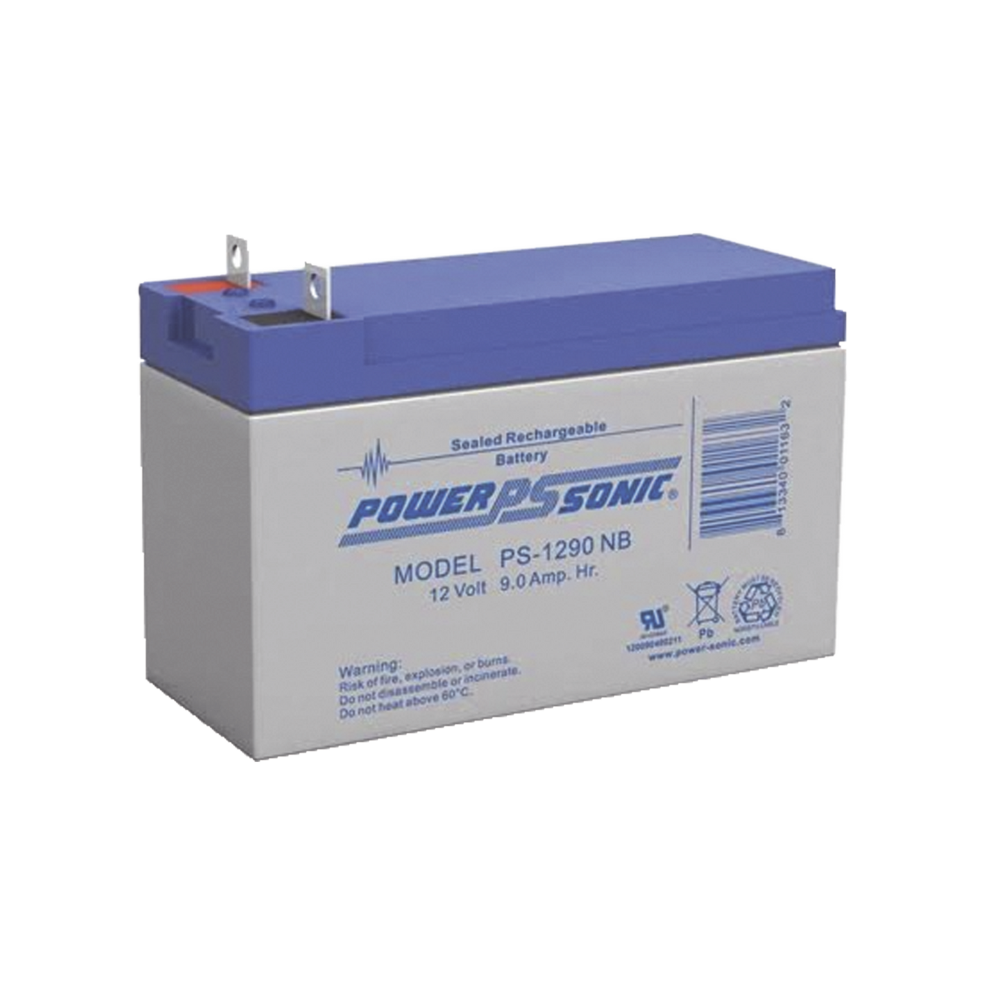 Batería De Respaldo Ul De 12V 9Ah / Ideal Para Sistemas De Detección De Incendio / Control De Acceso / Intrusión / Videovigilancia / Terminales Tipo Nb