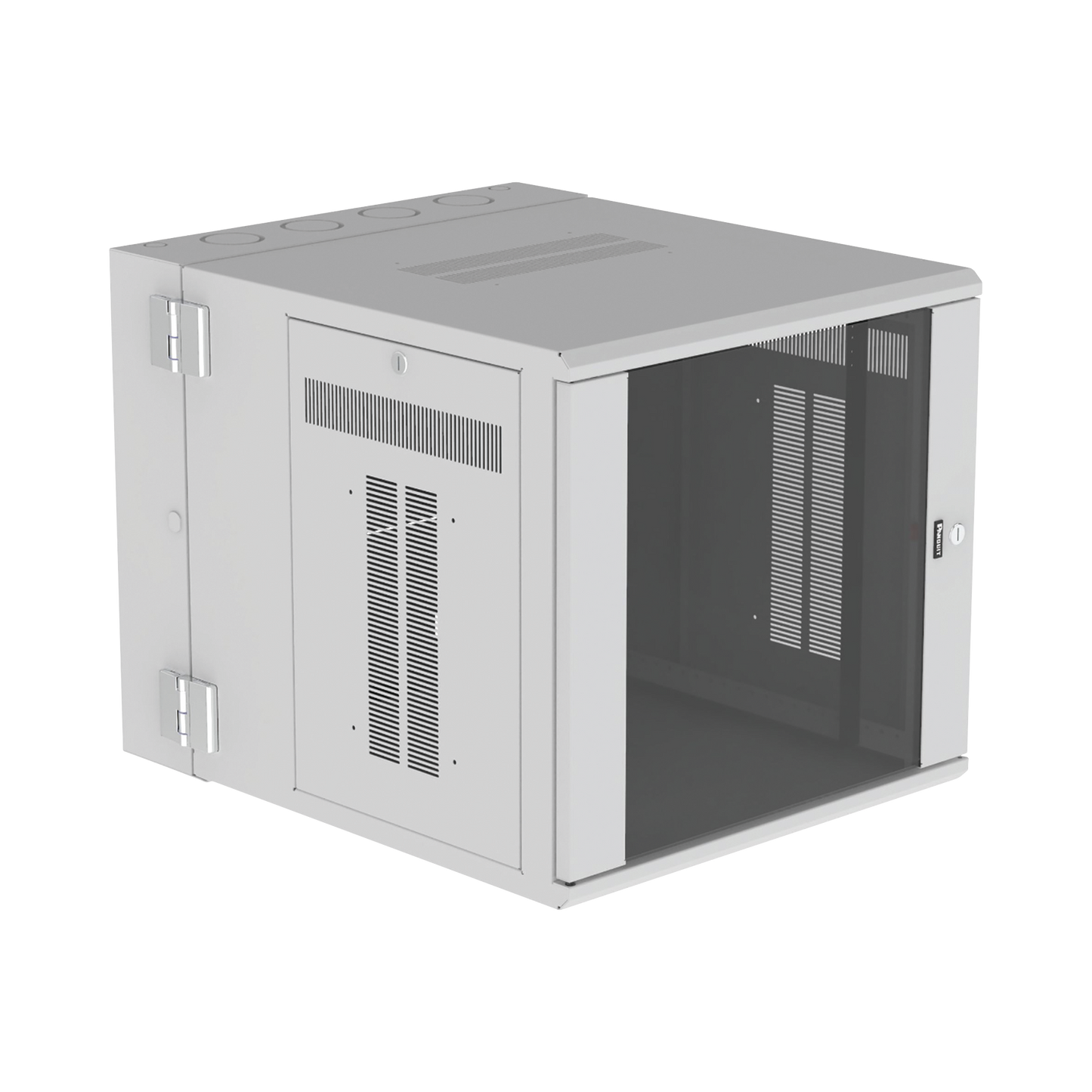 Gabinete Panzone De Montaje En Pared, De 19In, Puerta Con Ventana De Seguridad, 12 Ur, 762Mm De Profundidad, Color Blanco