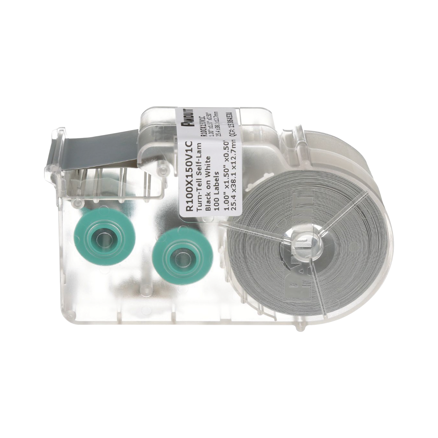 Casete De 100 Etiquetas Autolaminadas Turn-Tell, Con Rotación Para Mejor Visibilidad, Para Cables De Redes De Cobre O Fibra Óptica, De 5.5 A 7.1 Mm De Diámetro