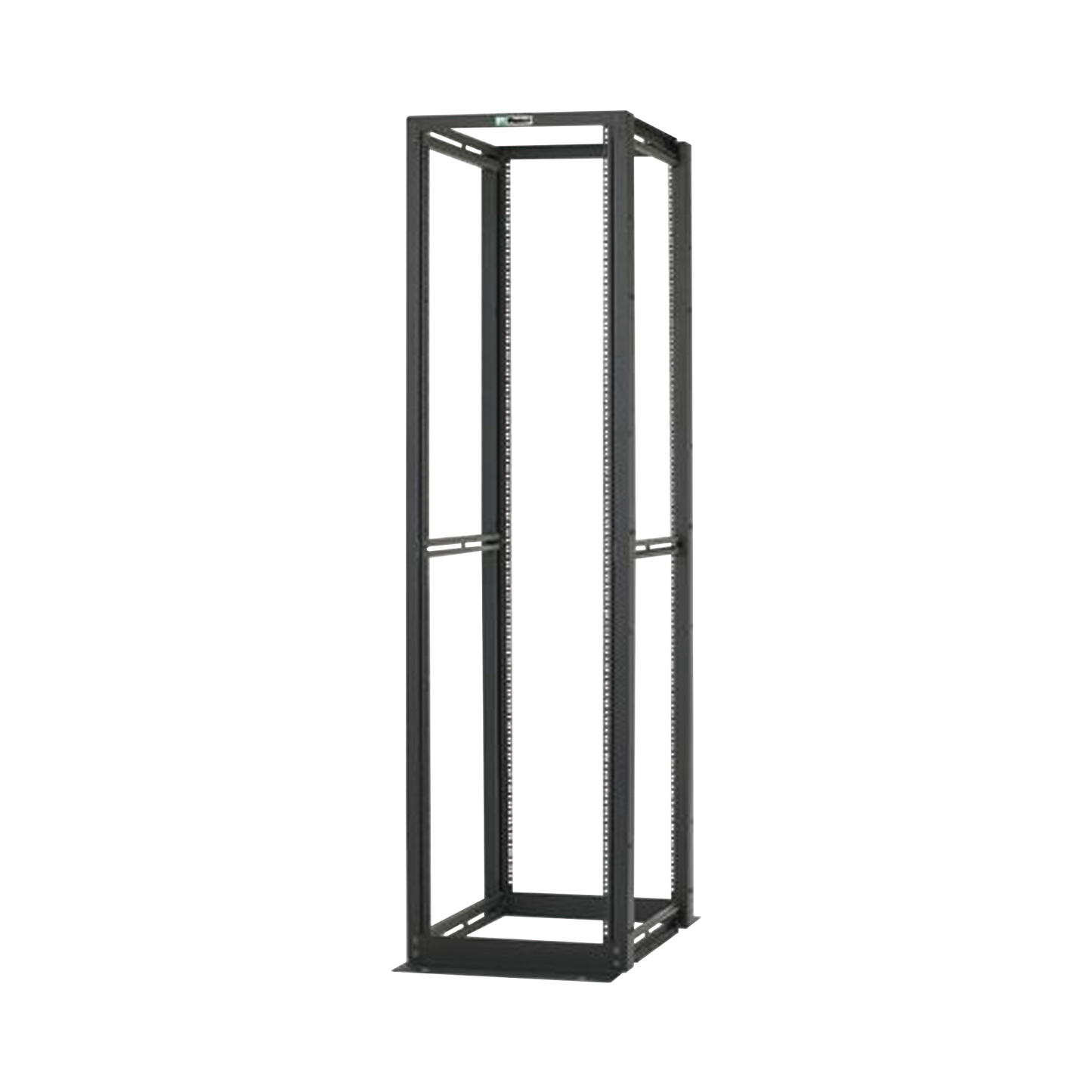 Rack De Cuatro Postes Estándar De 19", Rieles Numerados Y Roscados #12-24, Profundidad Máxima De 30 In, 45 Unidades De Rack, Color Negro