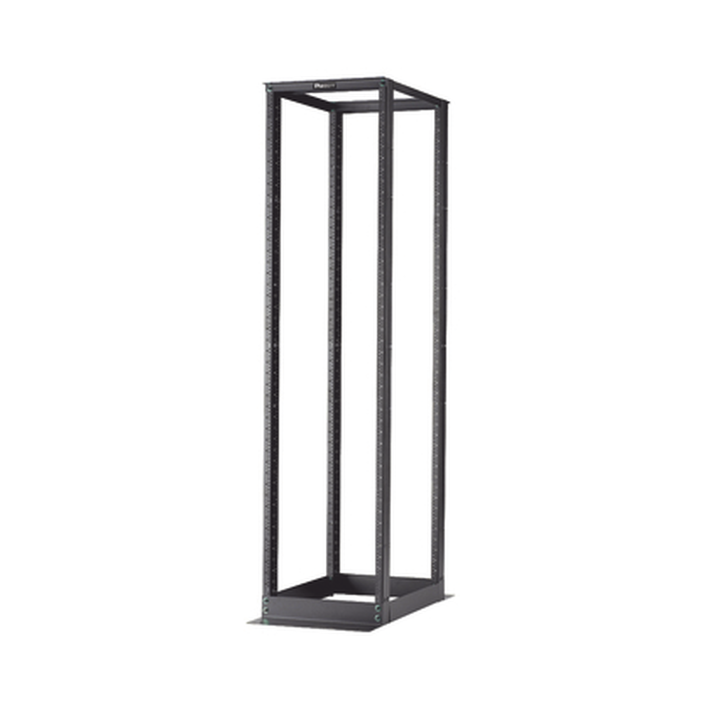 Rack De Cuatro Postes Estándar De 19", Rieles Numerados Y Roscados #12-24, Profundidad Máxima De 23 In, 45 Unidades De Rack, Color Negro