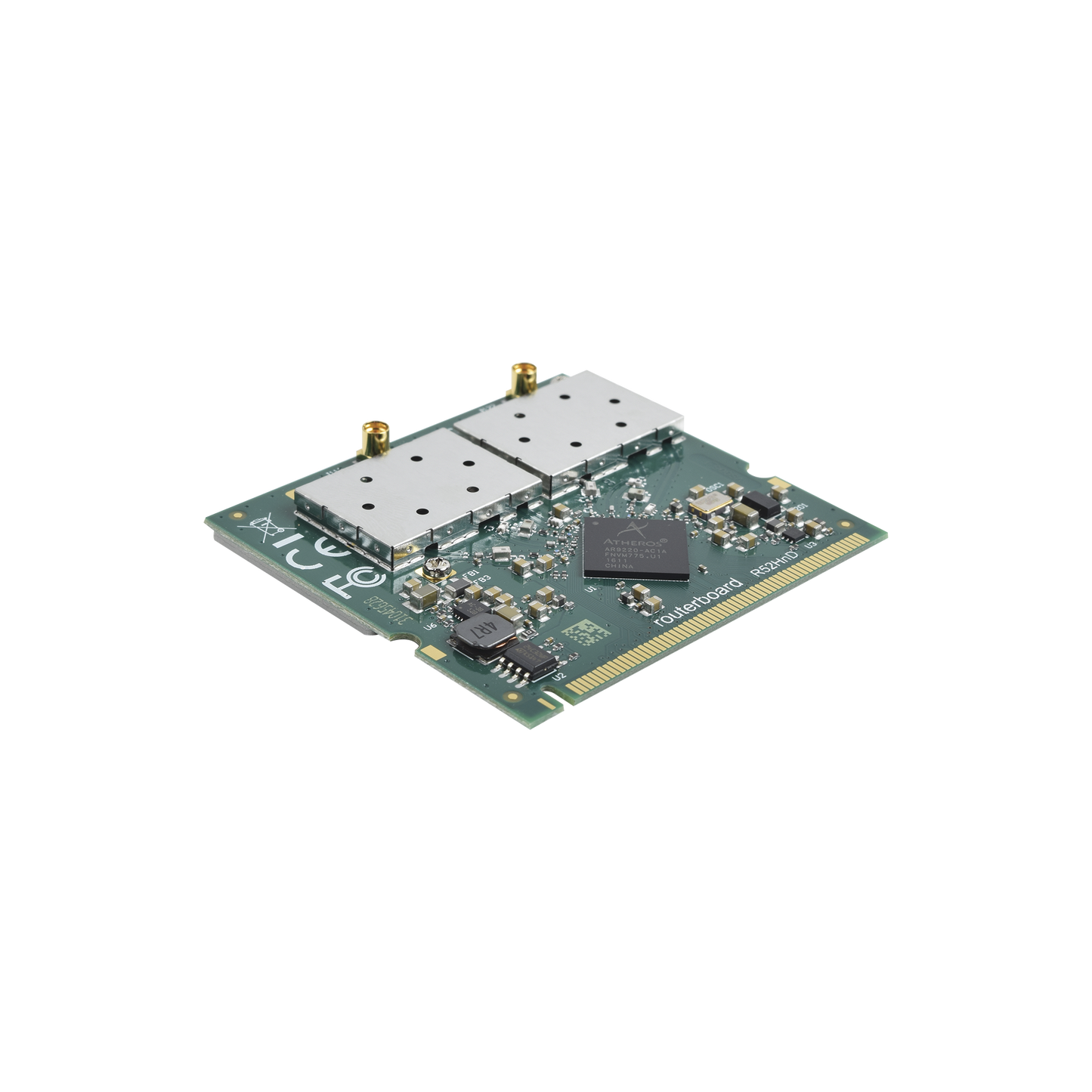 Tarjeta Minipci 802.11A/B/G/N Doble Banda, Hasta 400Mw Para Equipos Mikrotik