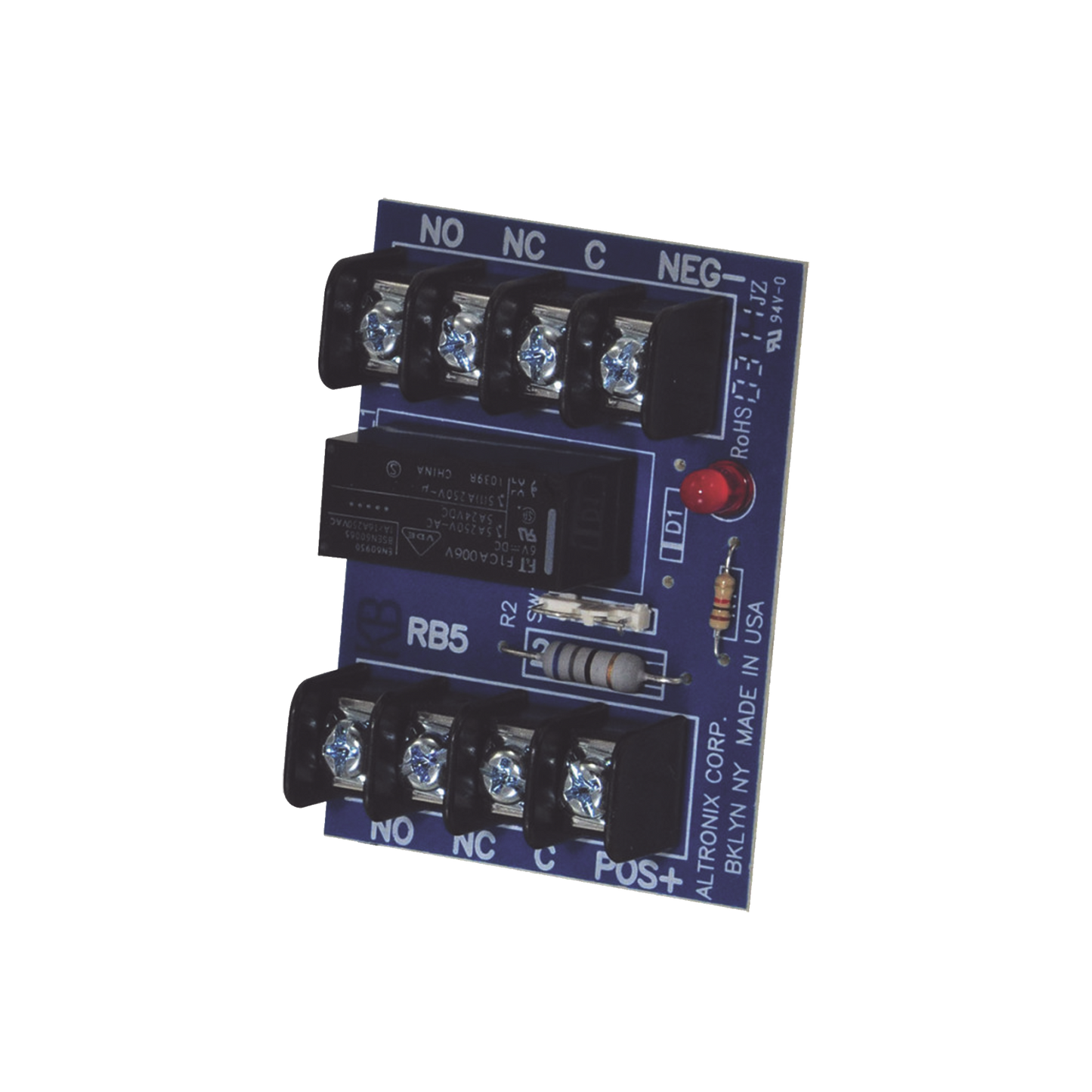 Módulo De Reley 6 / 12Vdc, Contactos Dpdt @ 5A - 220Vac / 28Vdc