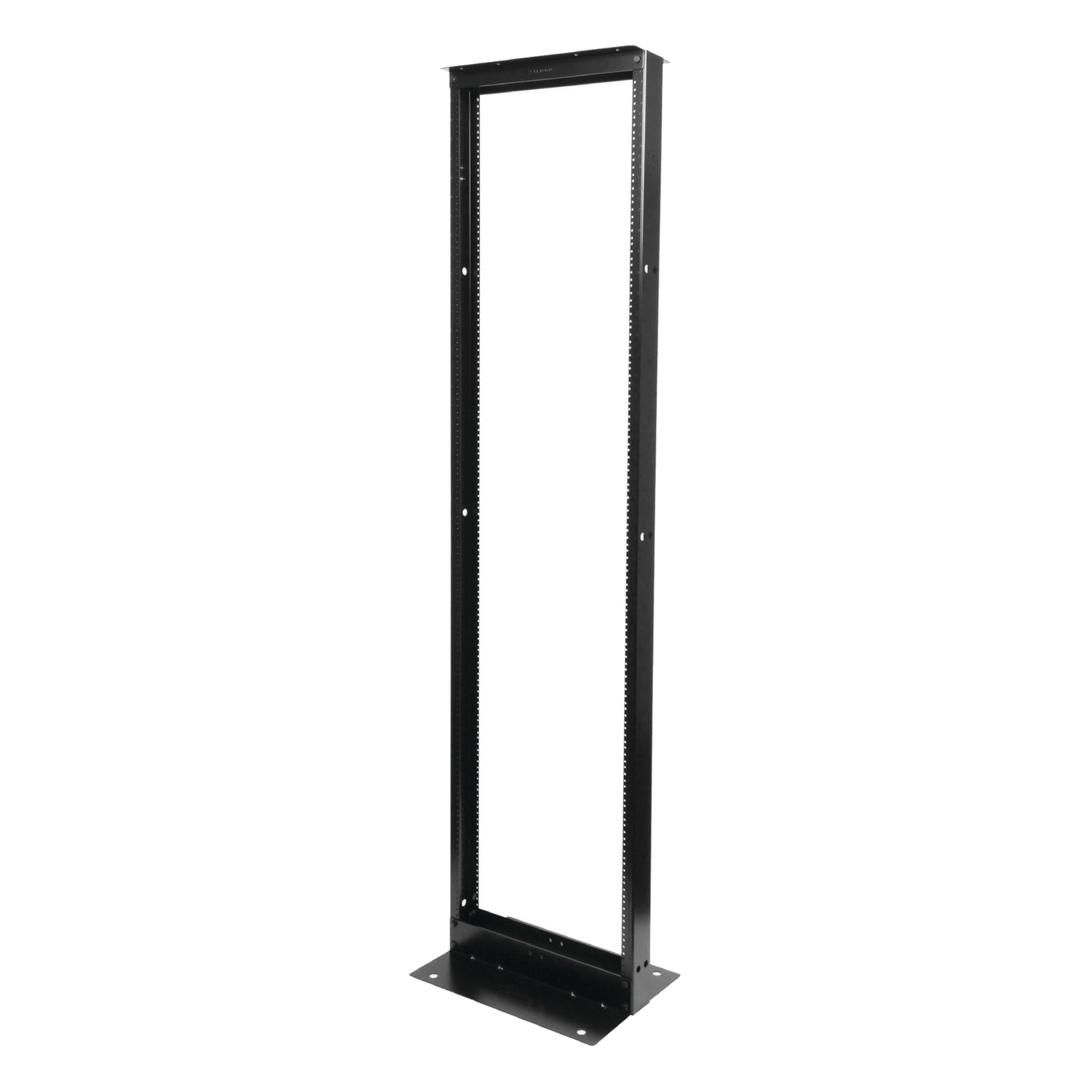 Rack De Dos Postes Estándar De 19", Numerado, Fabricado En Acero Y 45 Unidades De Rack, Color Negro