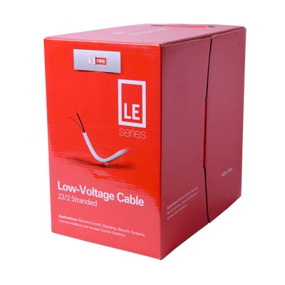 Bobina De 305 Metros De Cable, 22 Awg, 2 Conductores, Tipo Cca De Color Blanco, Para Aplicaciones En Alarmas De Intrusión/Control De Acceso/Automatización/ Interfonos Y Tv Porteros.