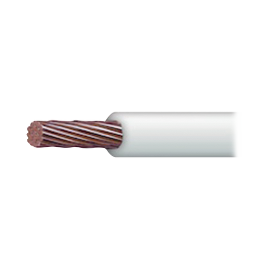 Cable 16 Awg Color Blanco,Conductor De Cobre Suave Cableado. Aislamiento De Pvc, Auto-Extinguible.Bobina De 100 Mts