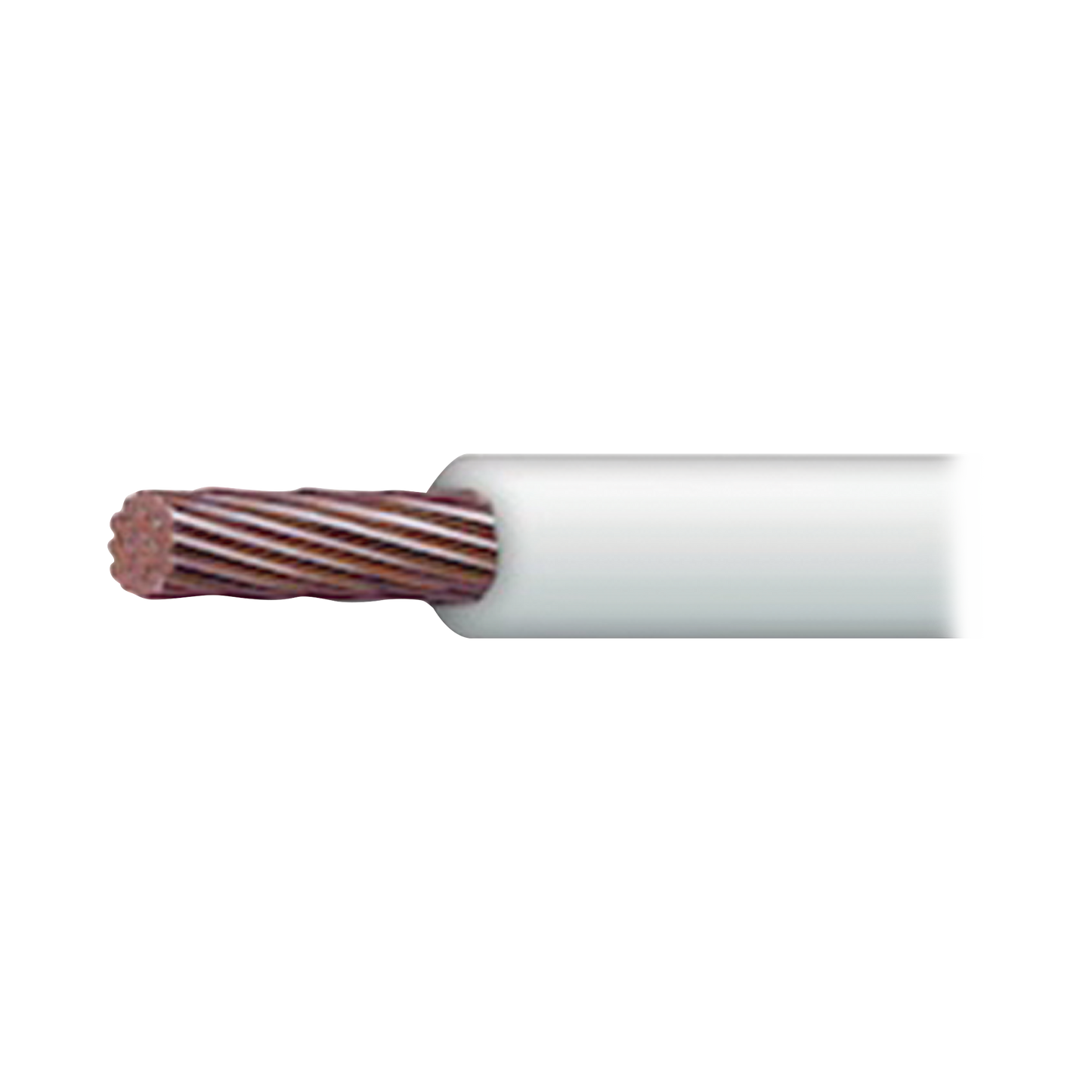 Cable 16 Awg Color Blanco,Conductor De Cobre Suave Cableado. Aislamiento De Pvc, Auto-Extinguible.Bobina De 100 Mts