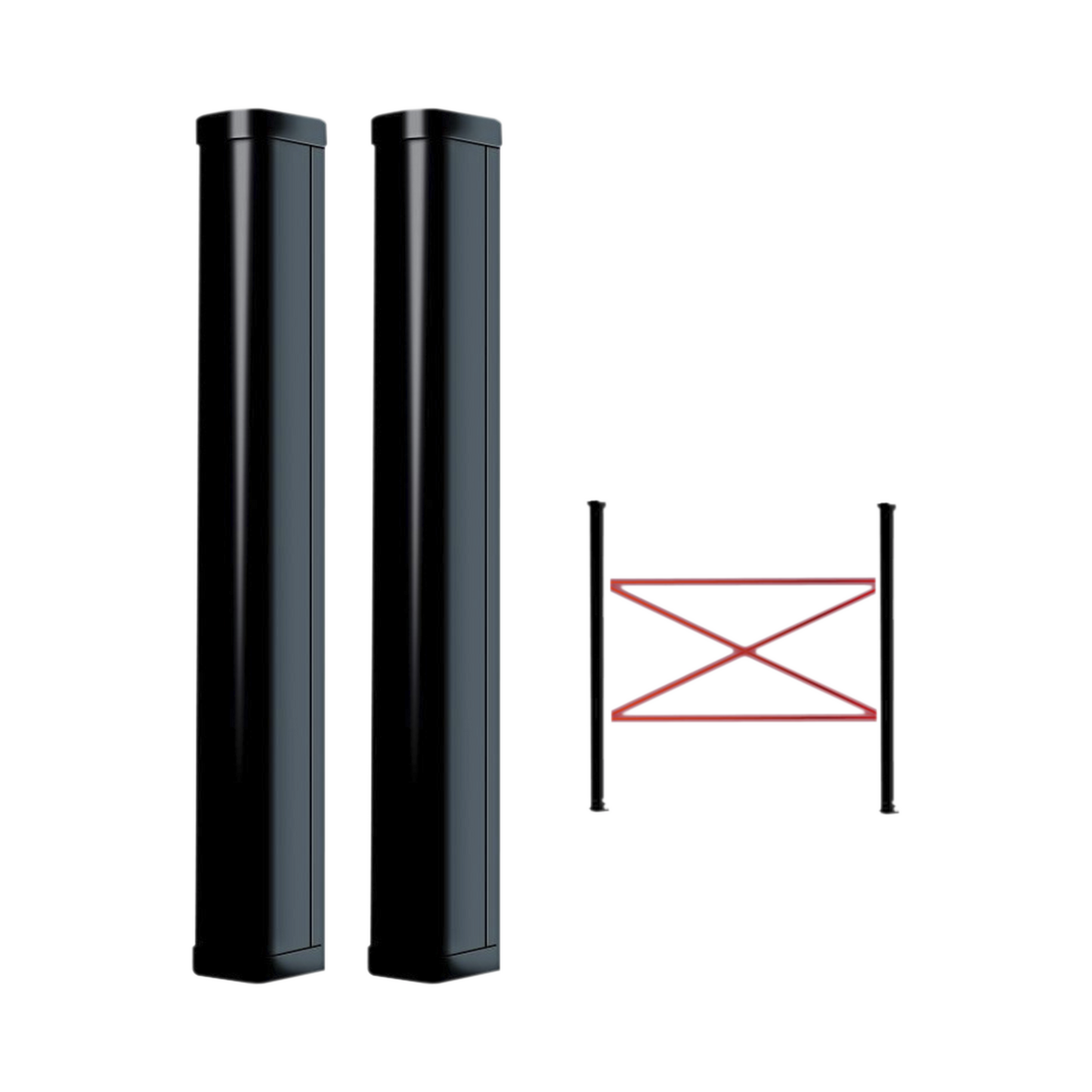 Detector Fotoeléctrico Tipo Cortina Para Detección Perimetral / Trabaja Con Baterías / Cobertura De 100 Metros En Exterior / Alimentación A 110/220Vac