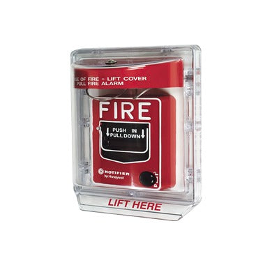 Protector De Policarbonato Super Resistente Para Palanca De Incendio, Con Sirena Y Texto En Ingles