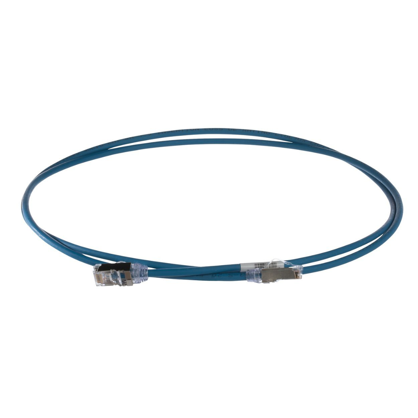 Patch Cord Cat6A, Diametro Reducido 28 Awg, Blindado S/Ftp, Cm/Ls0H, 2M, Color Azul