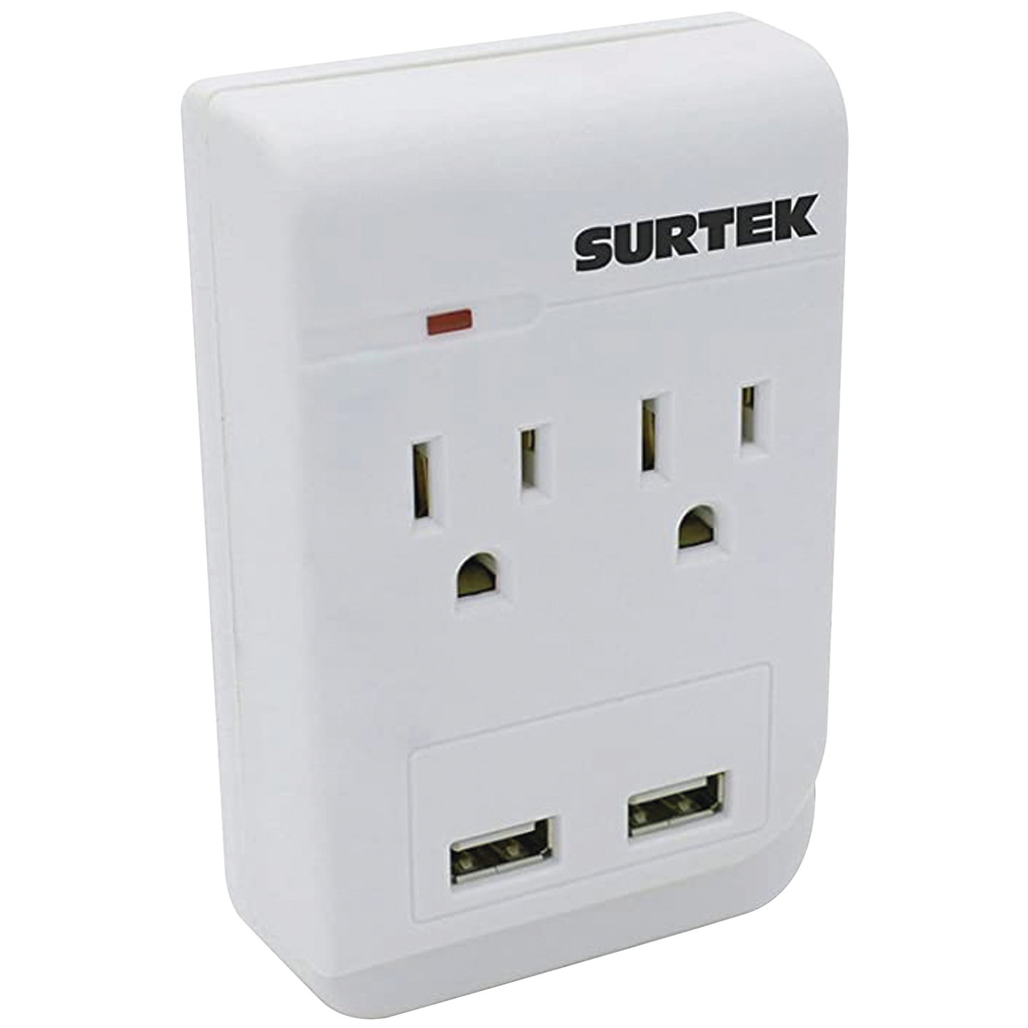 Multicontacto De Abs Con 2 Entradas De Corriente Y 2 De Usb.