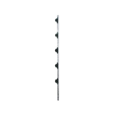 Poste De Paso De 1.2M Para Cerca Electrificada.Tubo Galvanizado Cal. 18 De 1"Diam. Con Tapón Y 5 Aisladores Instalados.