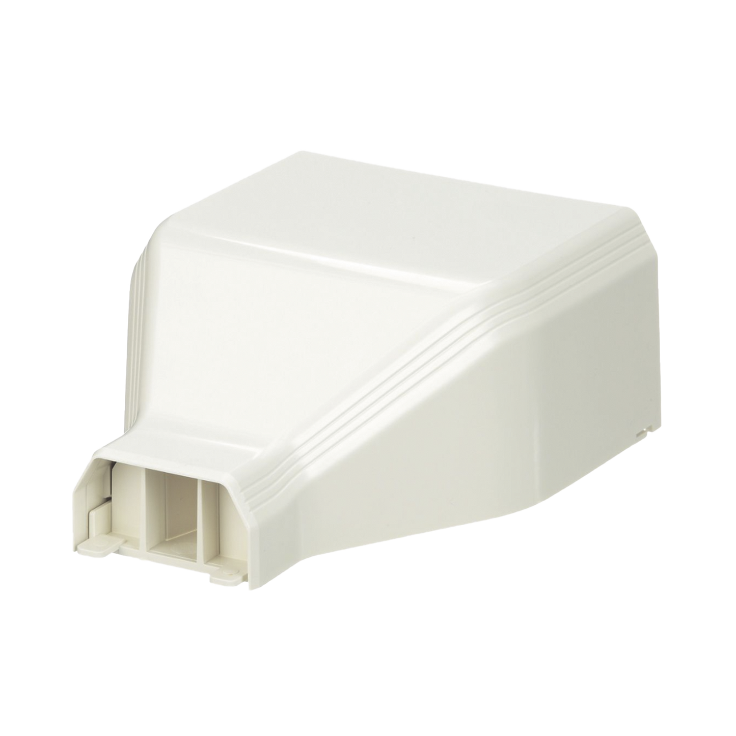 Conexión De Tubería A Canaleta T45, Salidas De 1/2", 3/4", 1" Y 1 1/4", Material Abs, Color Blanco Mate