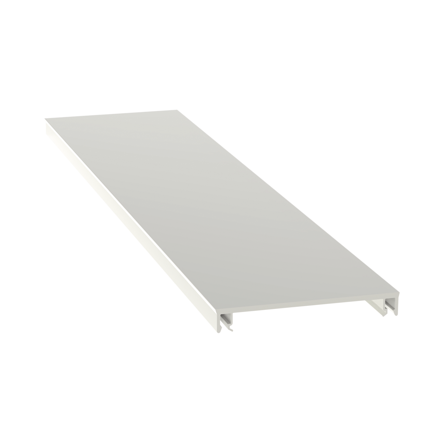 Cubierta Para Canaleta T-70, De Pvc Rígido, 70.1 X 9.1 X 1828.8 Mm, Color Blanco
