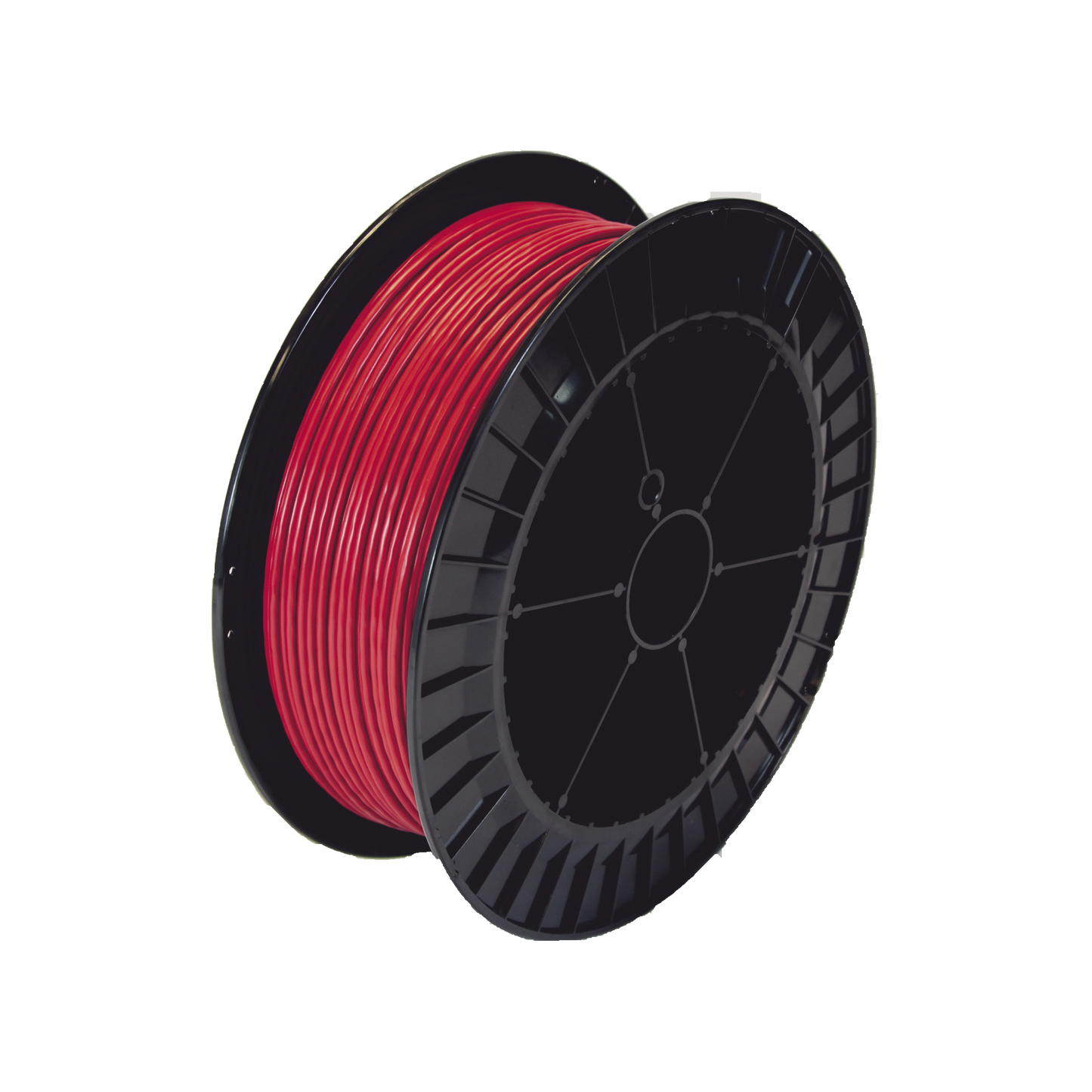 Bobina de 152 Metros de Cable Detector de Calor, Temperatura Fija 68 grados Celsius, Recubrimiento de Nylon Rojo para Aplicaciones en Exterior, con Guía Acerada