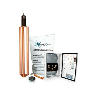 Kit De Puesta A Tierra De 70 A Con Electrodo, Filtro, Acoplador Y Compuesto H2Ohm.