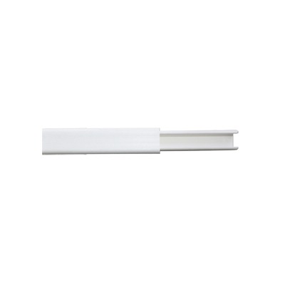 Canaleta Color Blanco De Pvc Auto Extinguible, De Una Via, 12 X 8 Tramo 2M. (5001-01253)