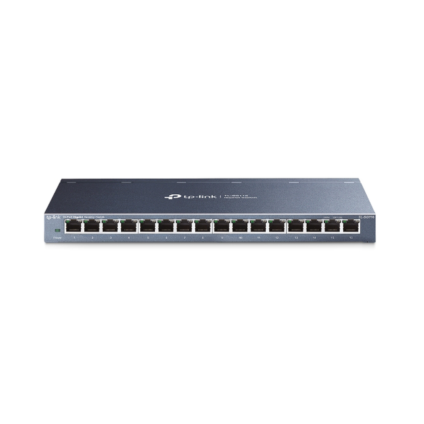 Switch Gigabit No Administrable De 16 Puertos 10/100/1000 Mbps Para Escritorio