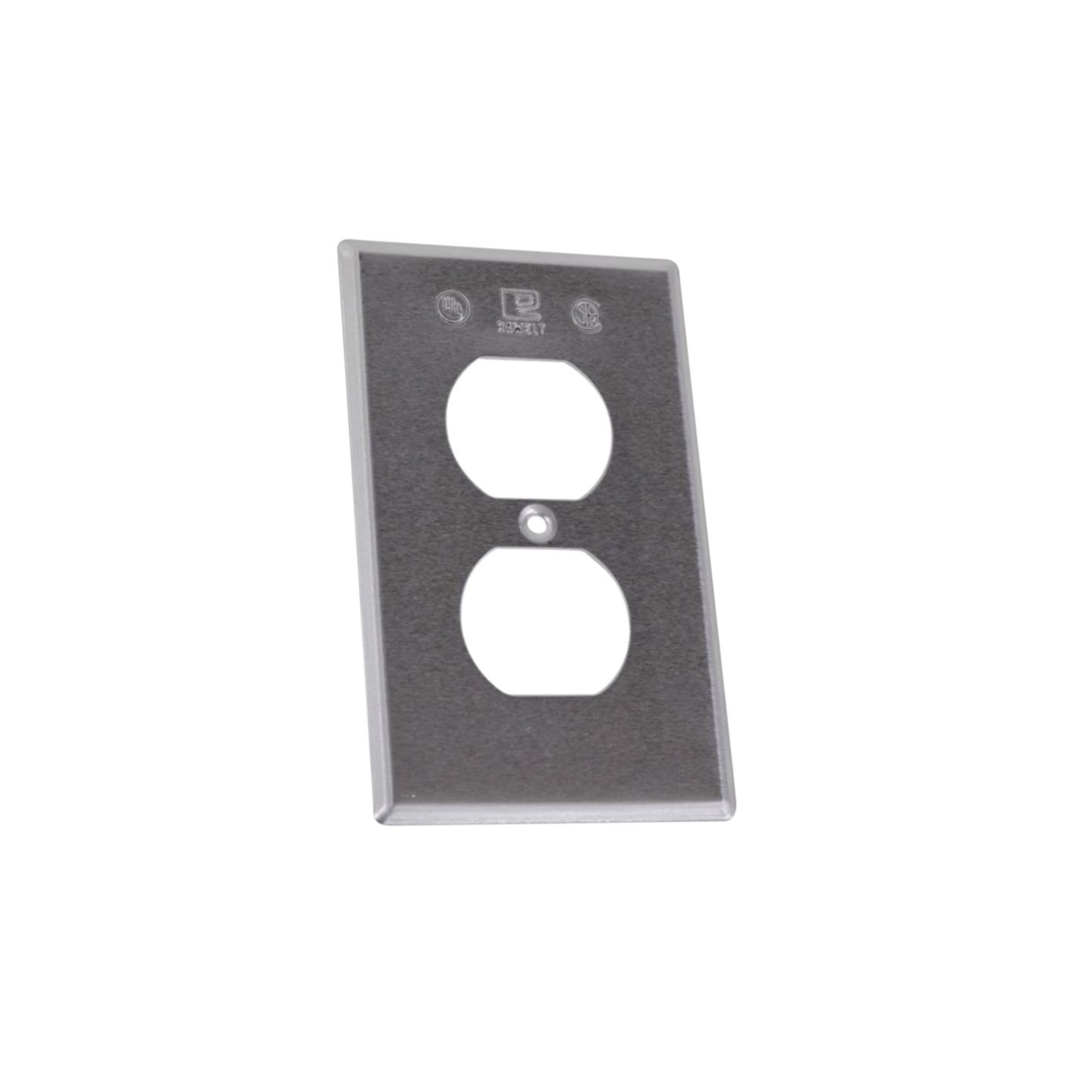 Tapa Rectangular Para Contacto Dúplex De Aluminio Tipo Rr A Prueba De Intemperie.