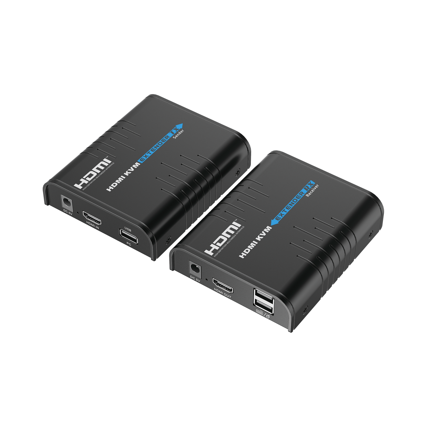 Kit Extensor Kvm ( Teclado, Video, Mouse ) Hdmi 1080P @ 60 Hz, 120 Metros Con Cable Cat5E/6, Soporta Control De Múltiples Kvm