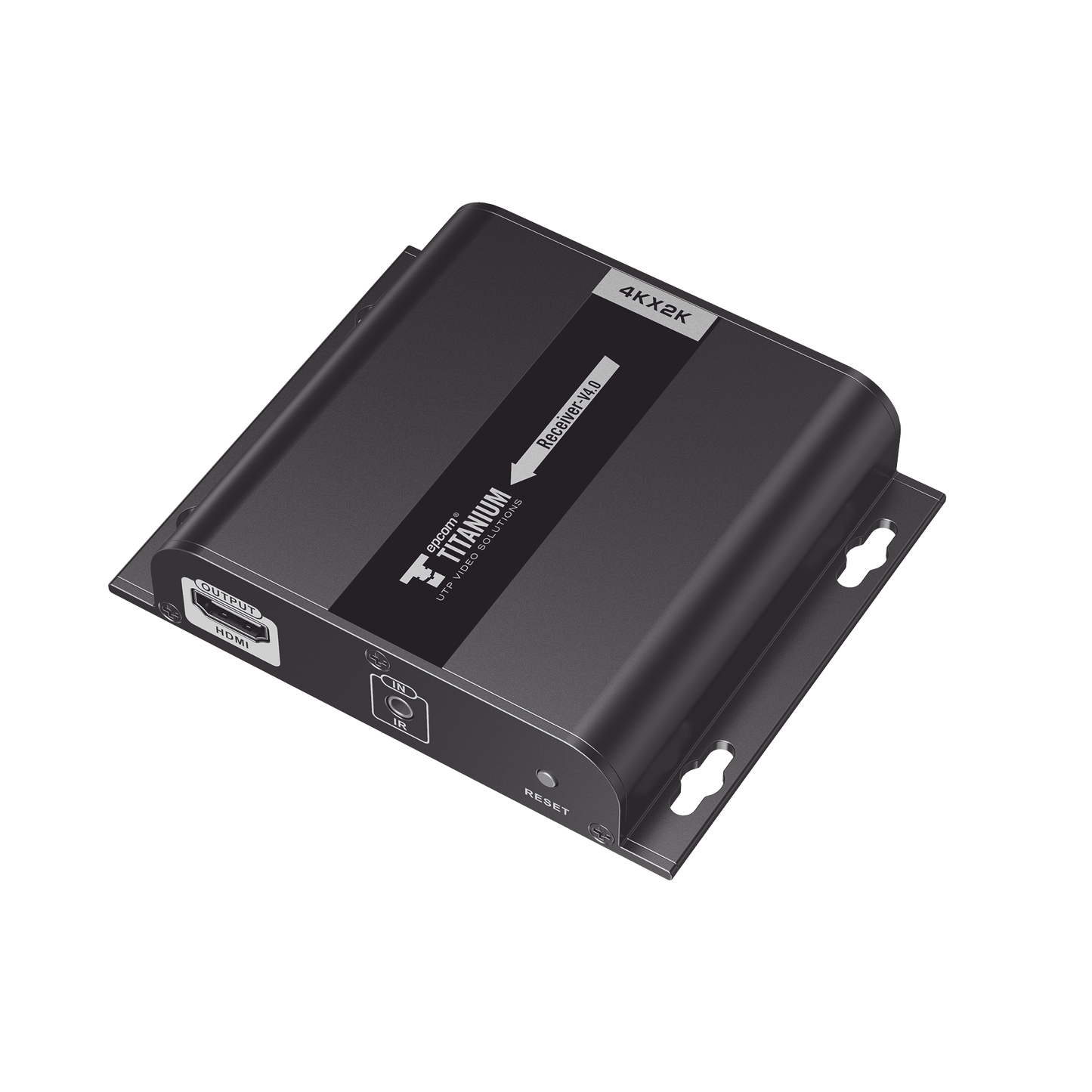 Receptor Compatible Para Kits Tt683-4.0 Resolucion 4K , Cat 5E/6 Hasta 120 Metros (397Ft )