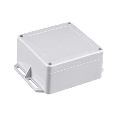 Gabinete Plástico Gris Para Exterior (Ip65) De 120 X 120 X 60 Mm Cierre Por Tornillos.