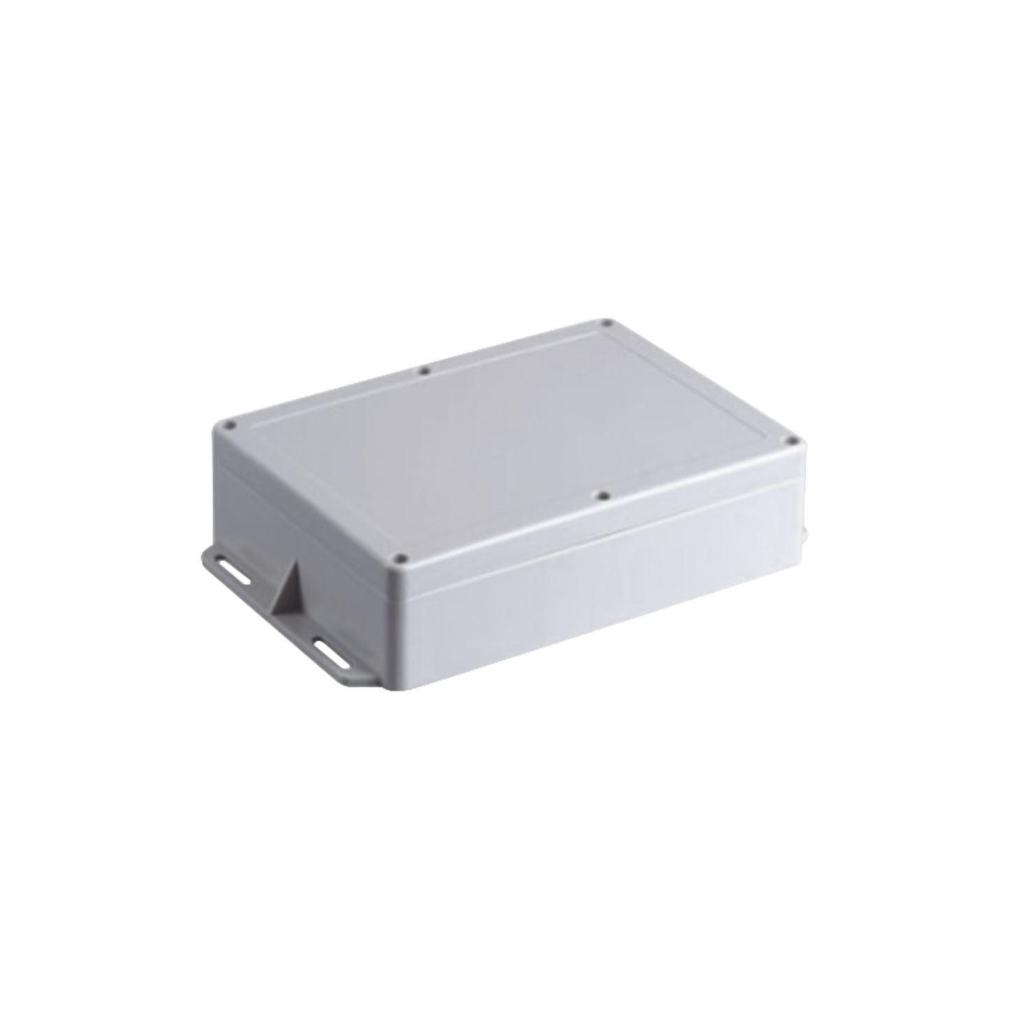 Gabinete Plástico Para Exterior (Ip65) De 160 X 220 X 100 Mm Cierre Por Tornillos Metálicos. Tiene Orejas Para Instalación A Muro.