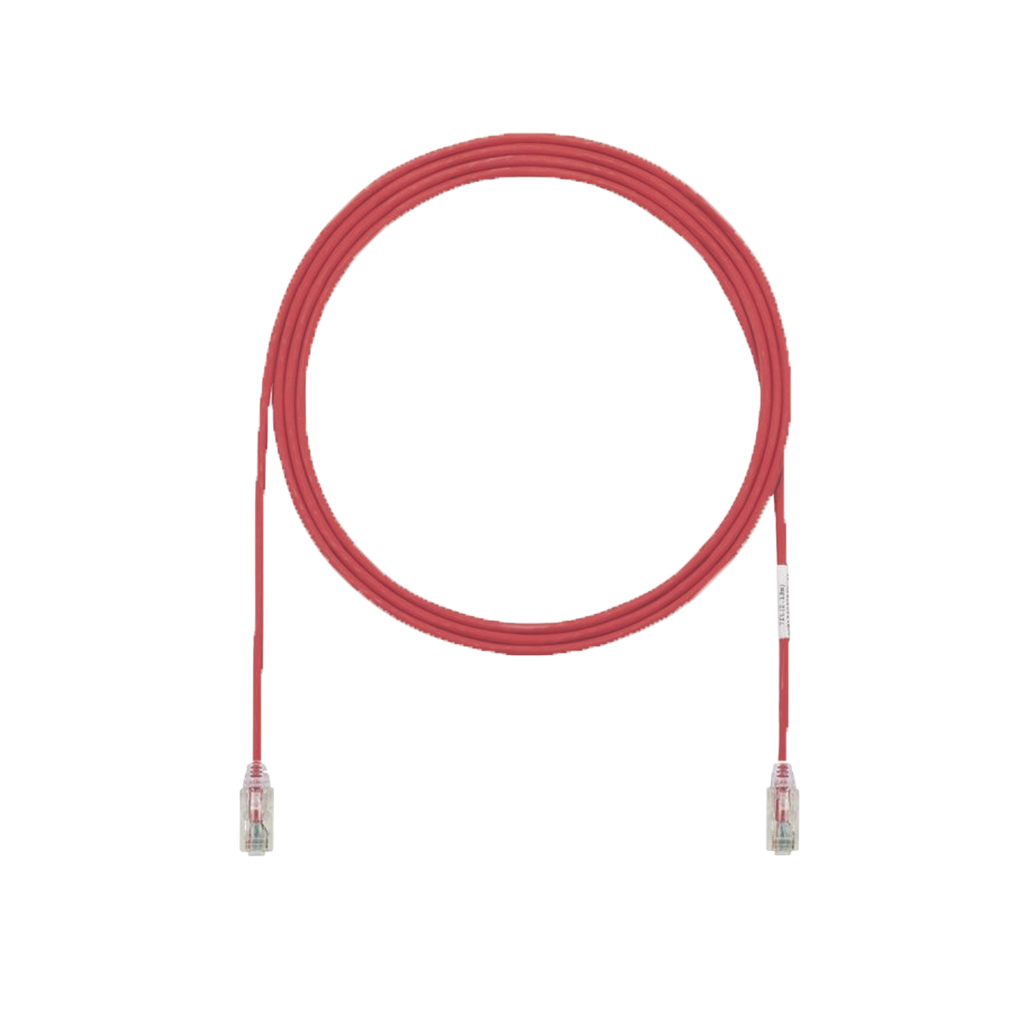 Cable De Parcheo Utp Cat6A, Cm/Lszh, Diámetro Reducido (28Awg), Color Rojo, 50Ft