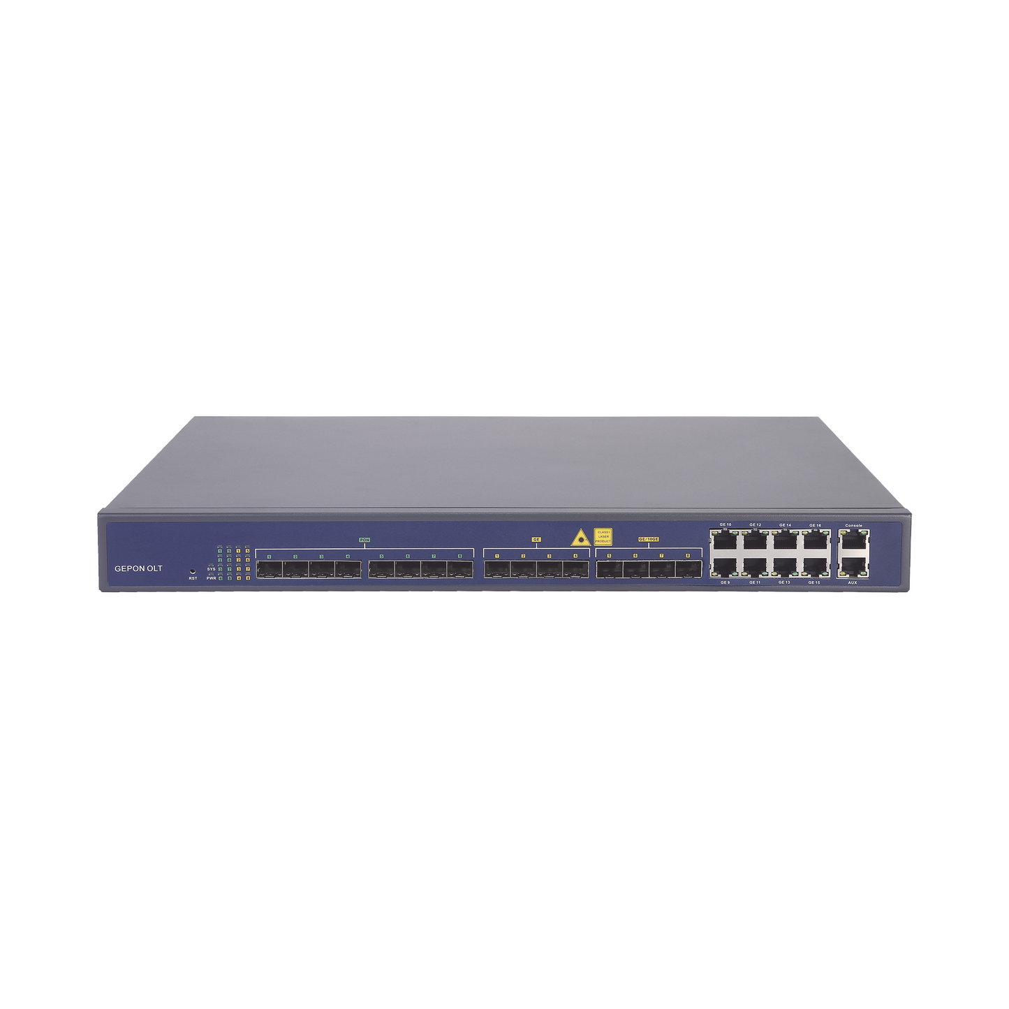 Olt De 8 Puertos Epon Con 16 Puertos Uplink (8 Puertos Gigabit Ethernet + 4 Puertos Sfp + 4 Puertos Sfp+), Hasta 512 Onus