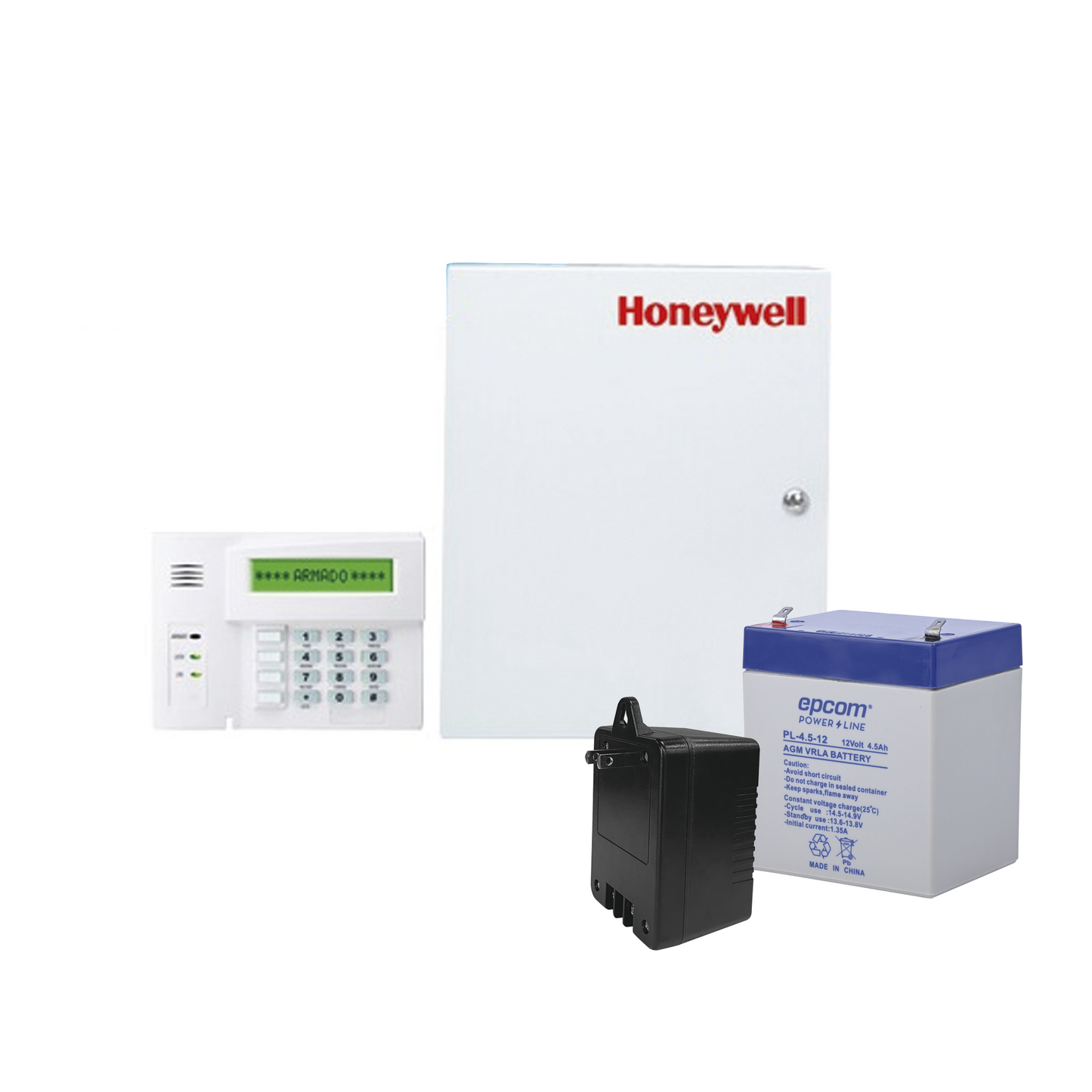 Kit de Panel de Alarma VISTA48LA con Gabinete, Batería y Transformador